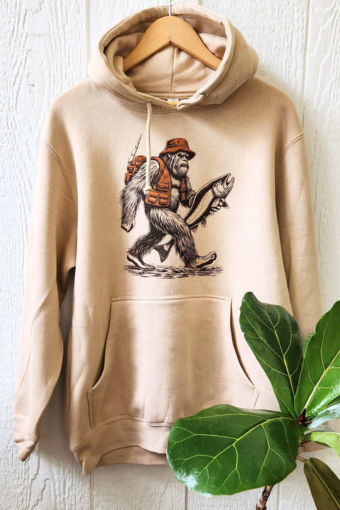 Fishing Sasquatch Hoodie