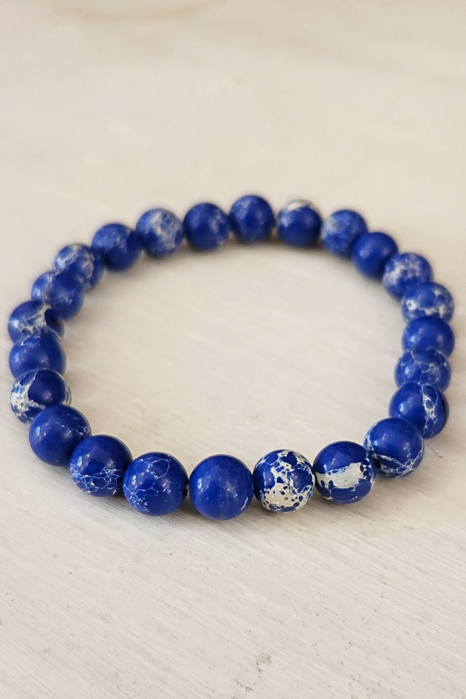 Imperial Jasper Crystal Stone Stretch Bracelet