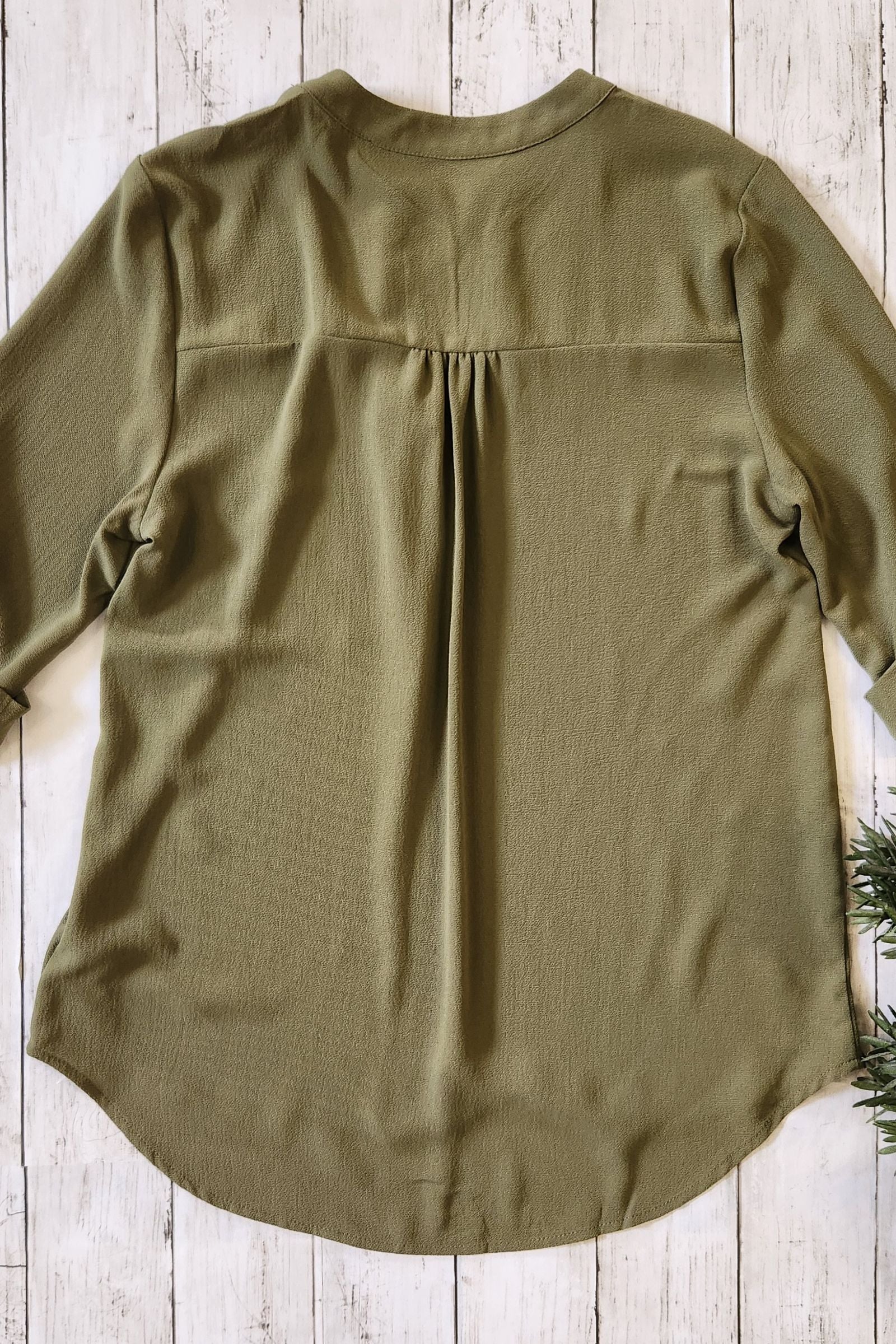 Olive 3/4 Sleeve Top