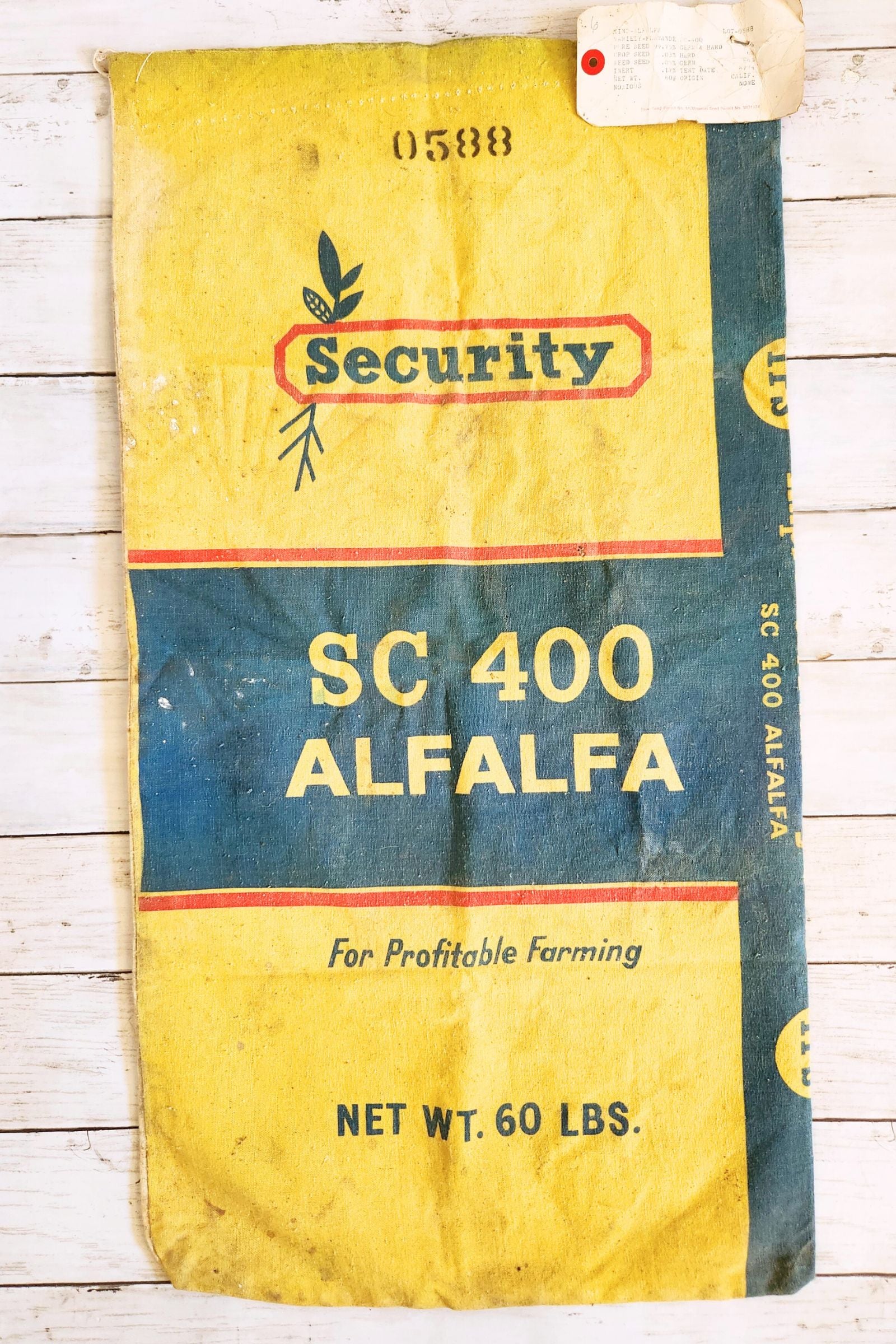 VINTAGE ALFALFA SEE BAG
