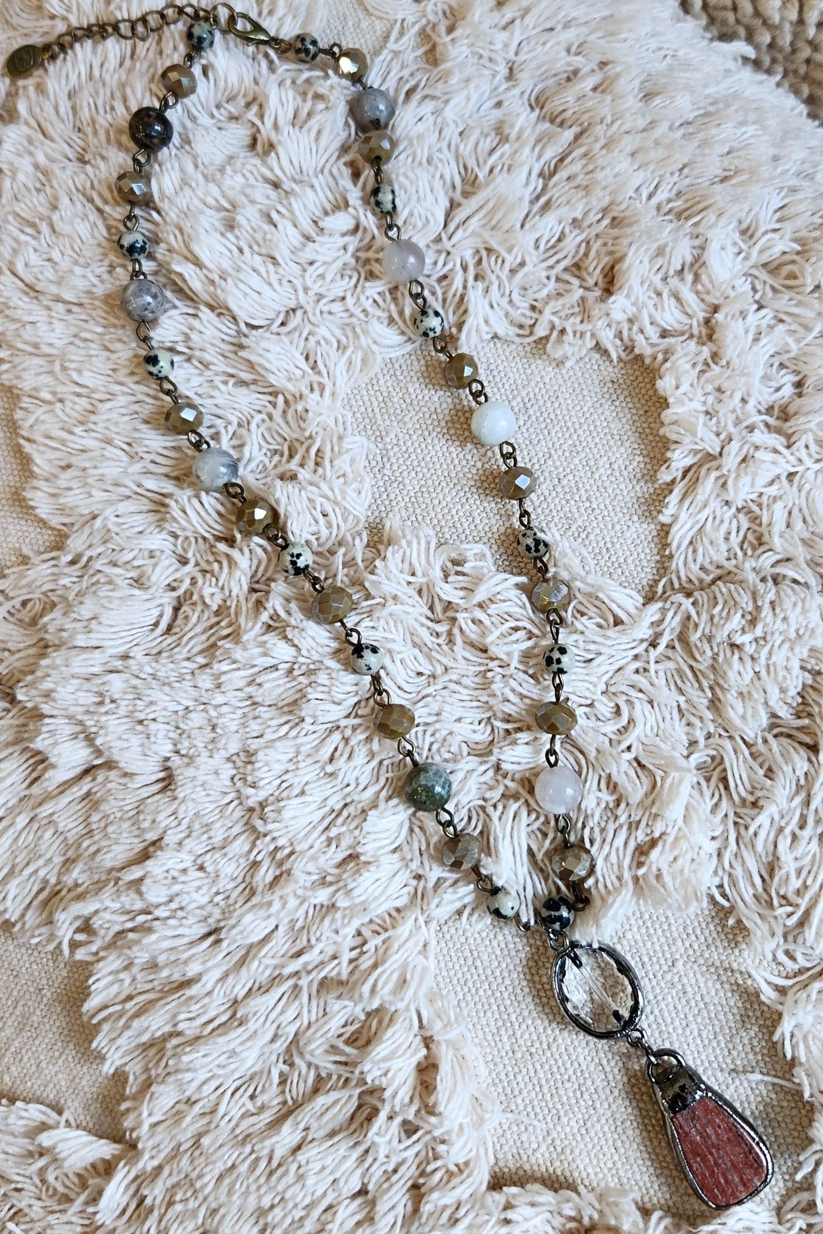 Pica Bamboo Agate Necklace