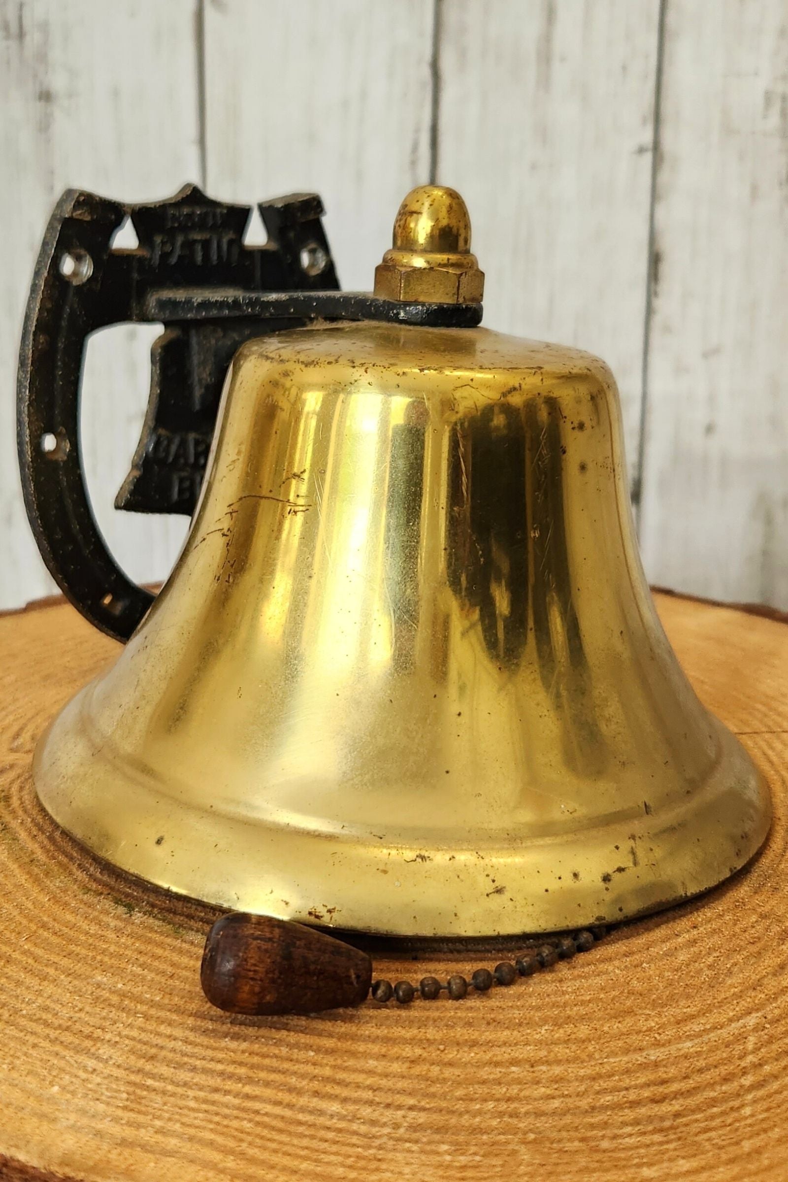 Vintage Brass Garden Bell