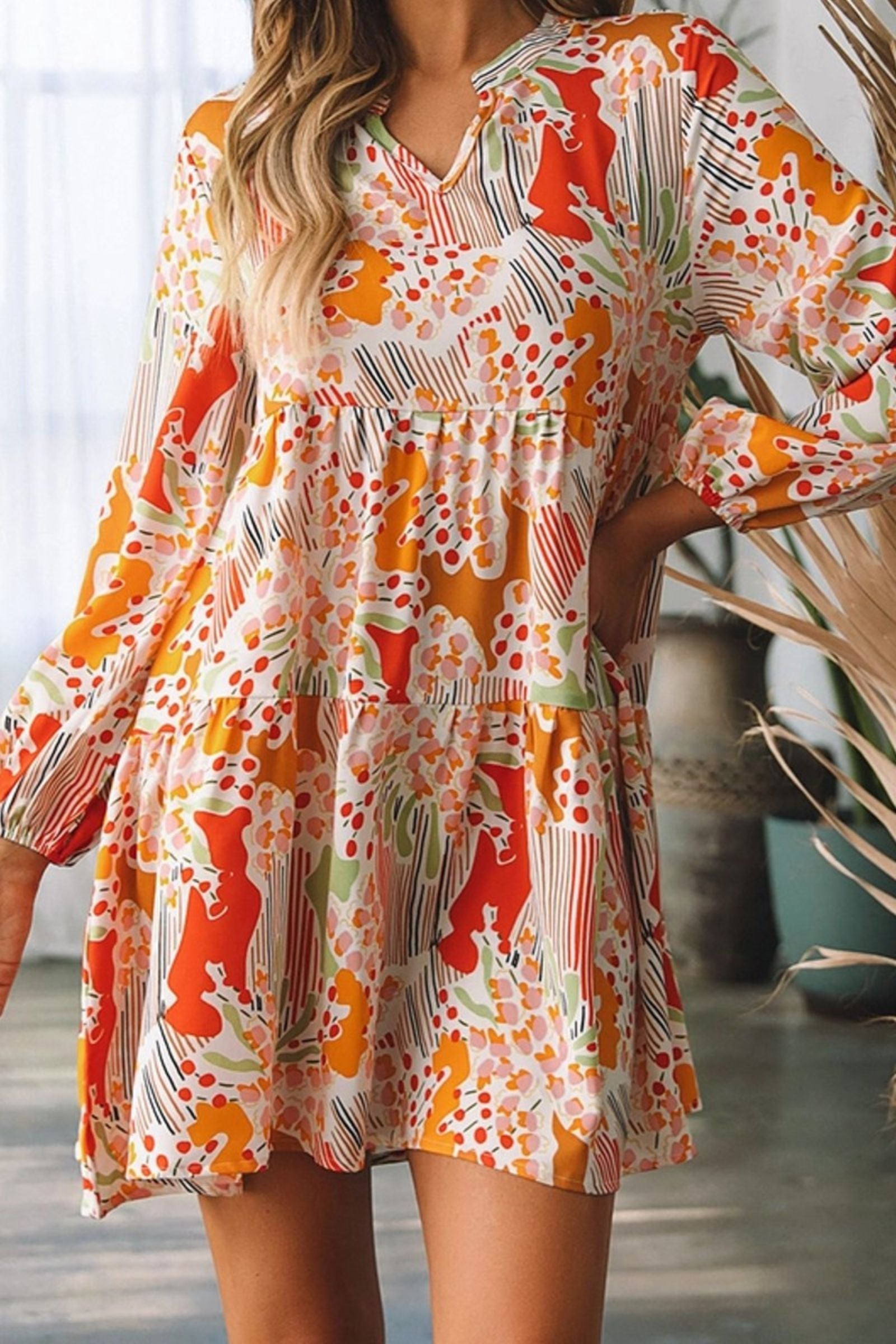 Daniella Colorful Print Dress