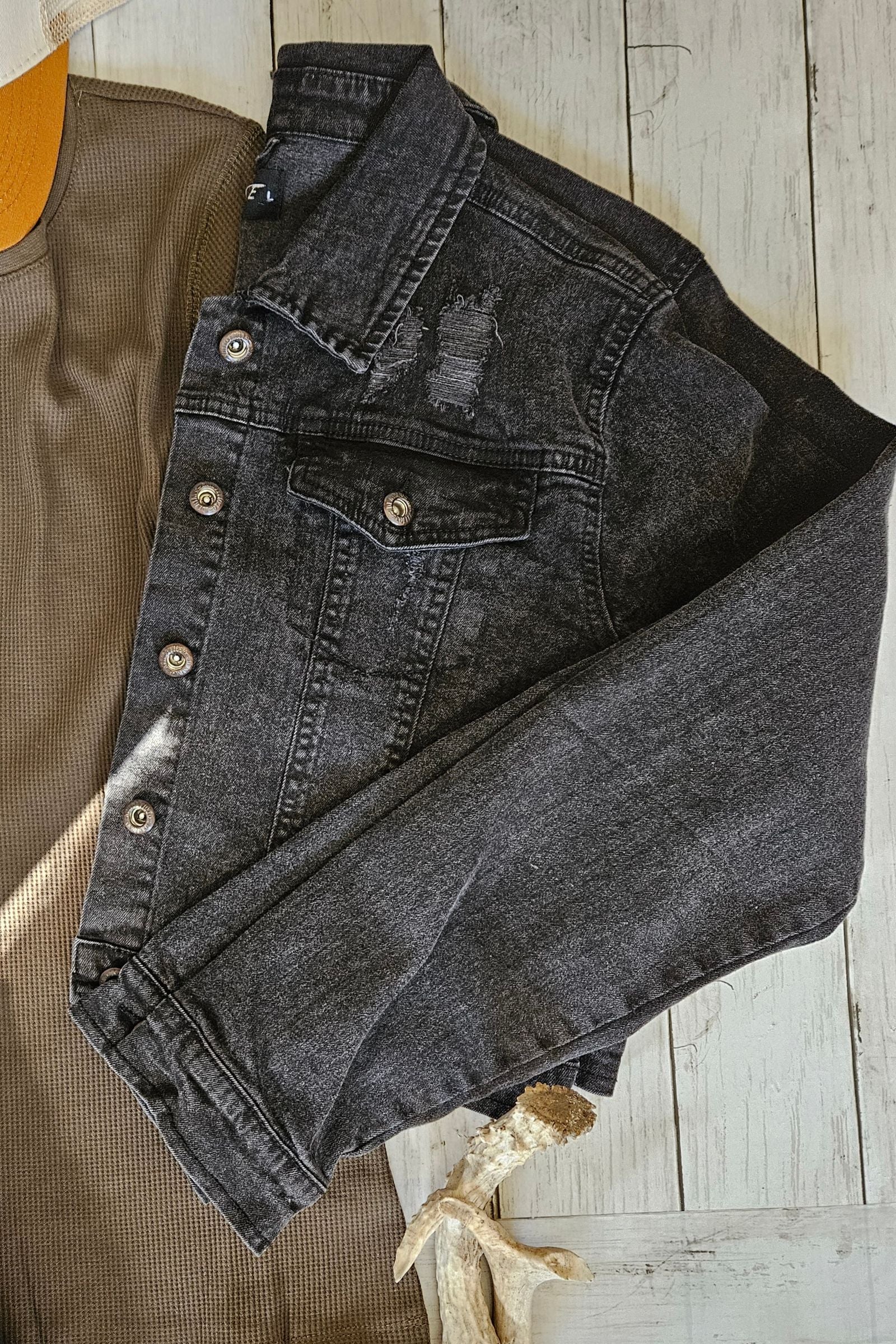 Classic Black Denim Jacket