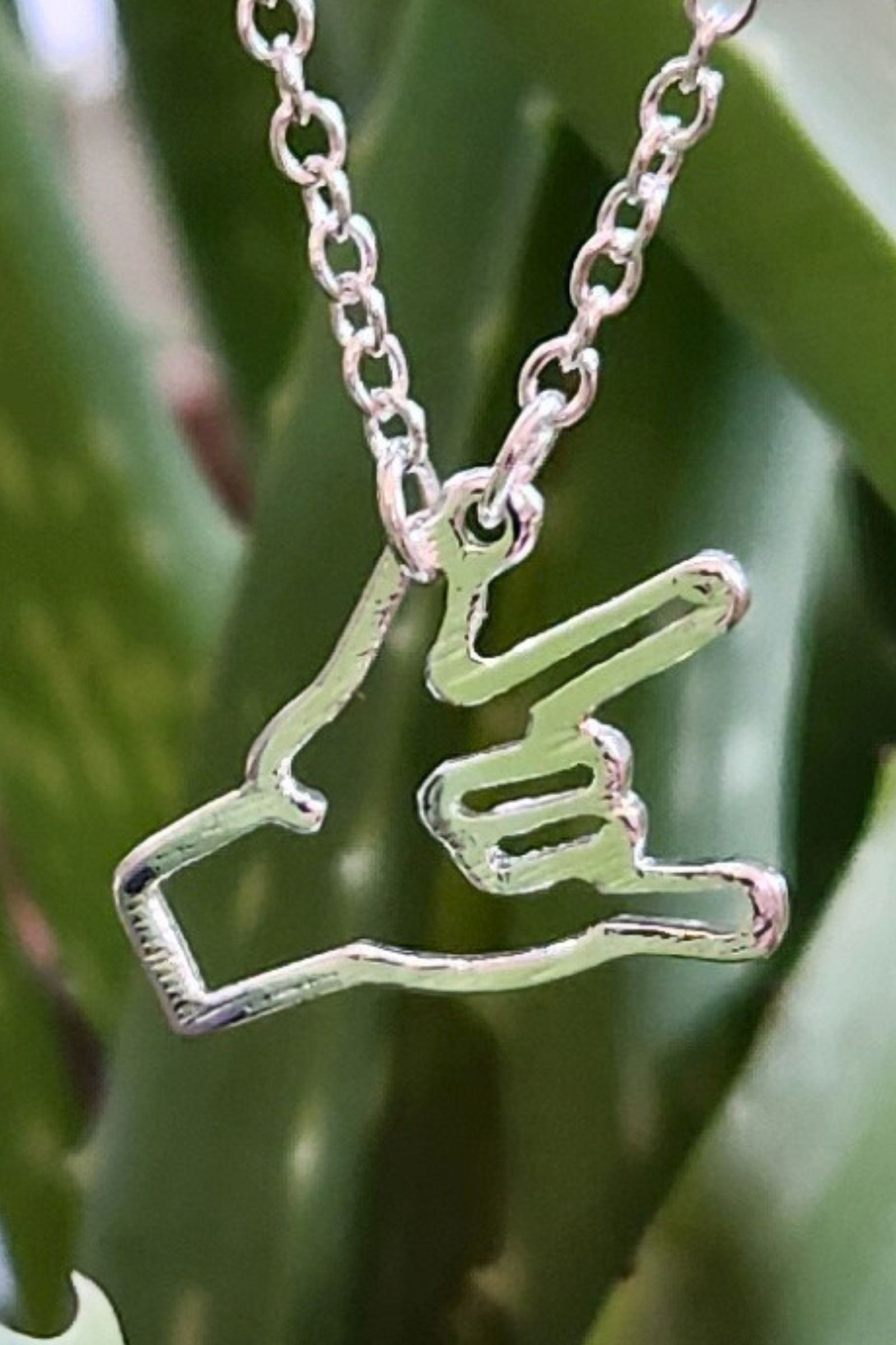 Sign Language Love Necklace