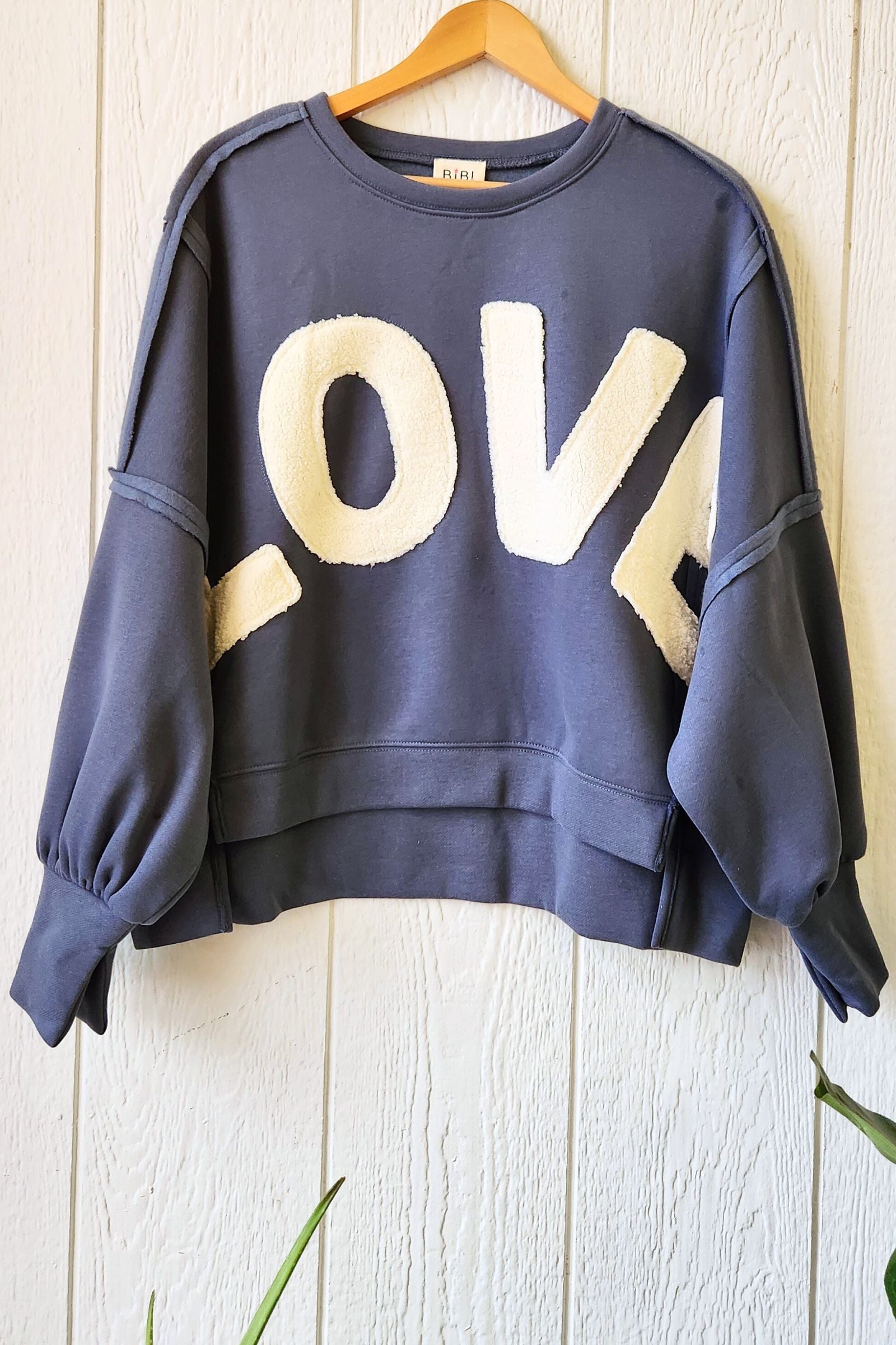 Love Patchwork Sweatshirt