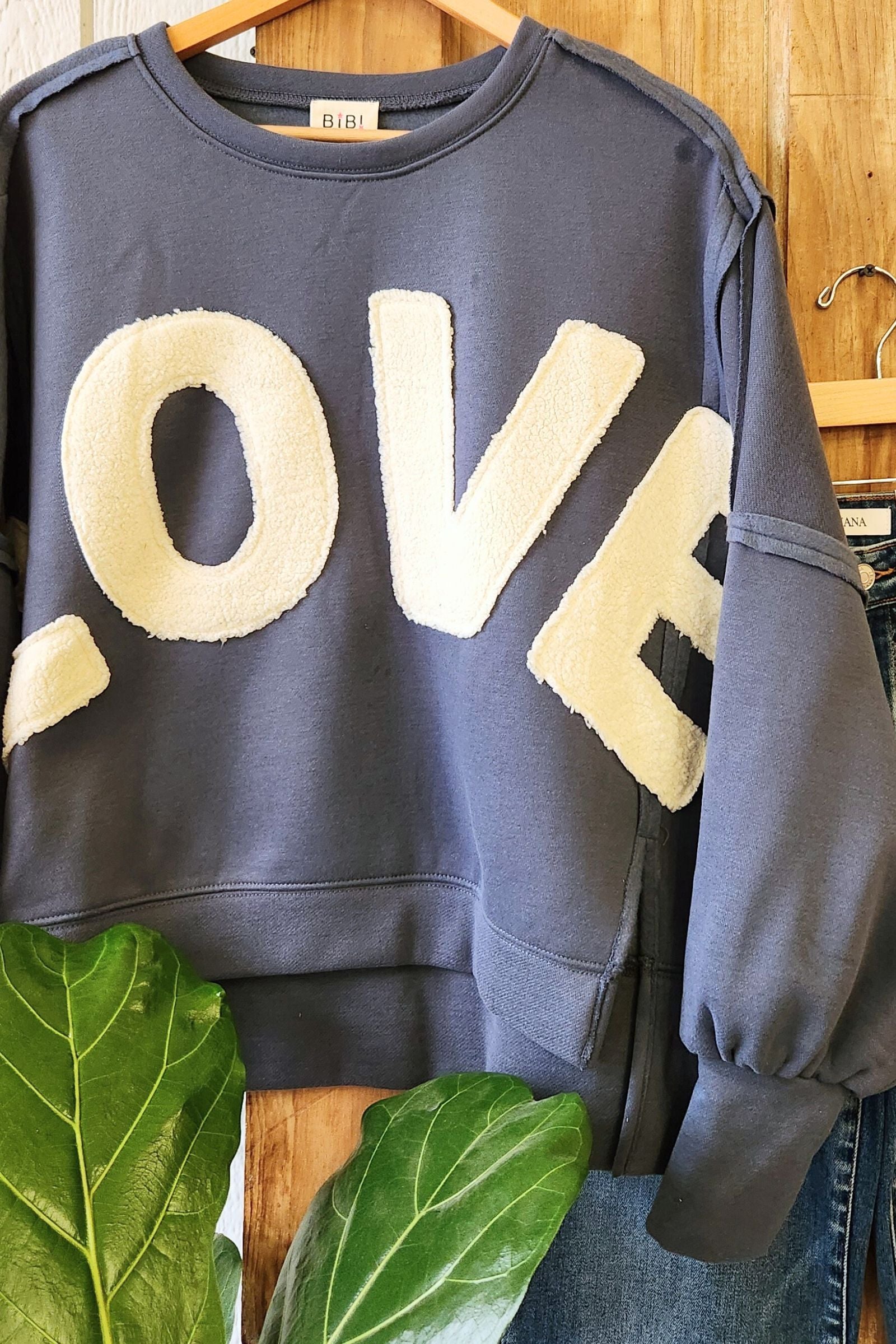 Love Patchwork Sweatshirt