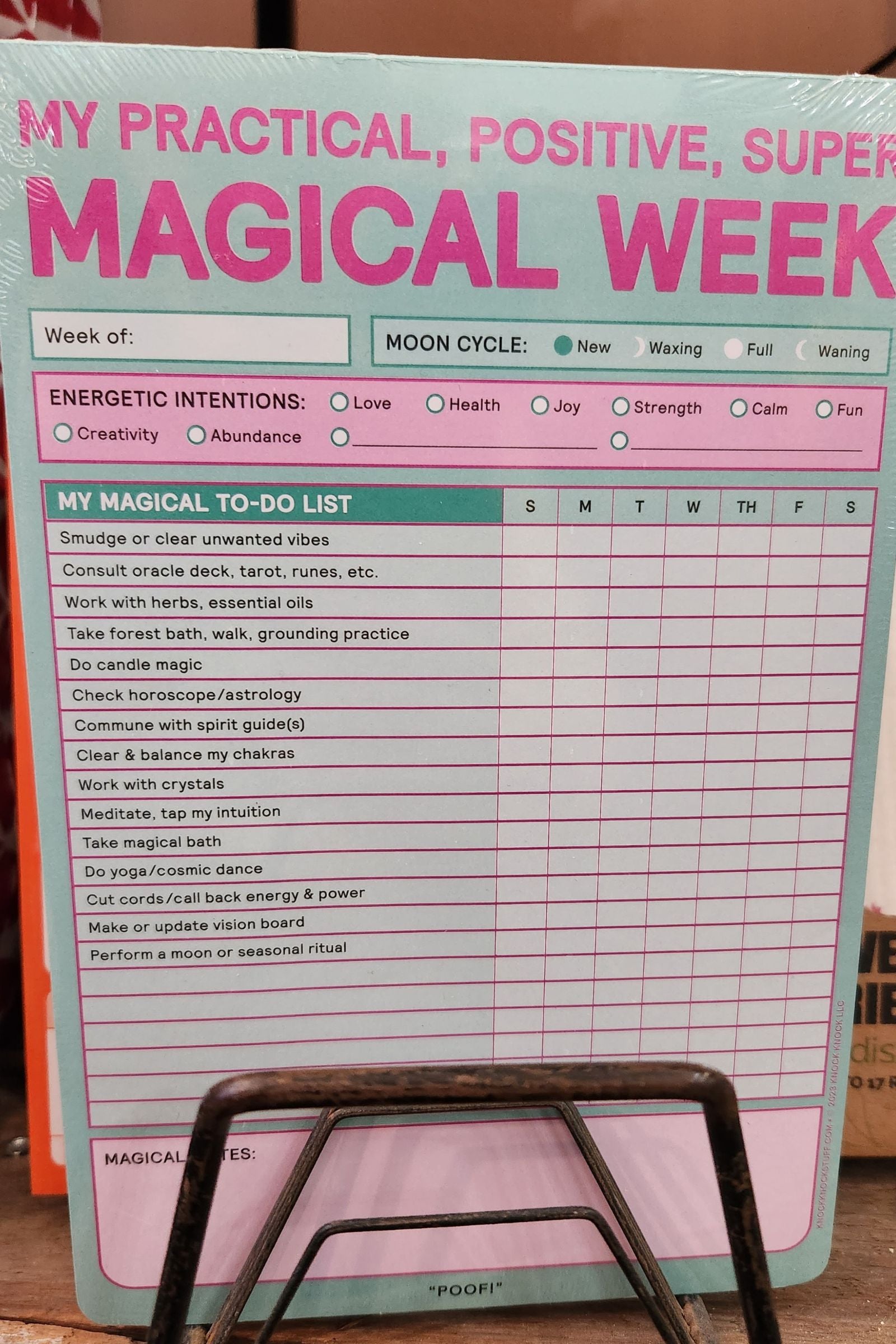 My Practical Positive Super Magical Week Notepad