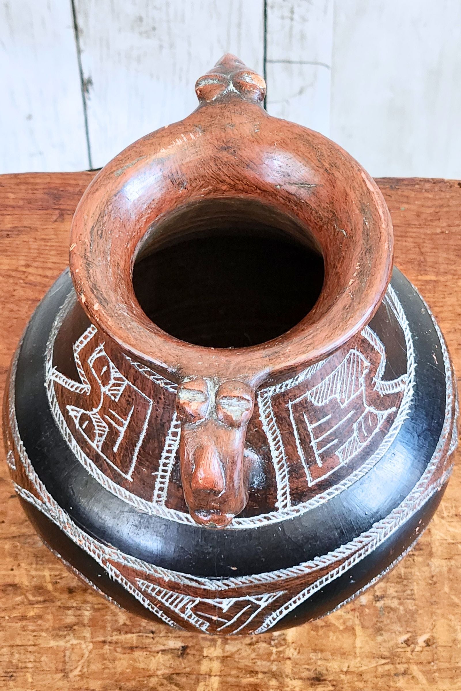 Vintage Brazilian Marajoara pot