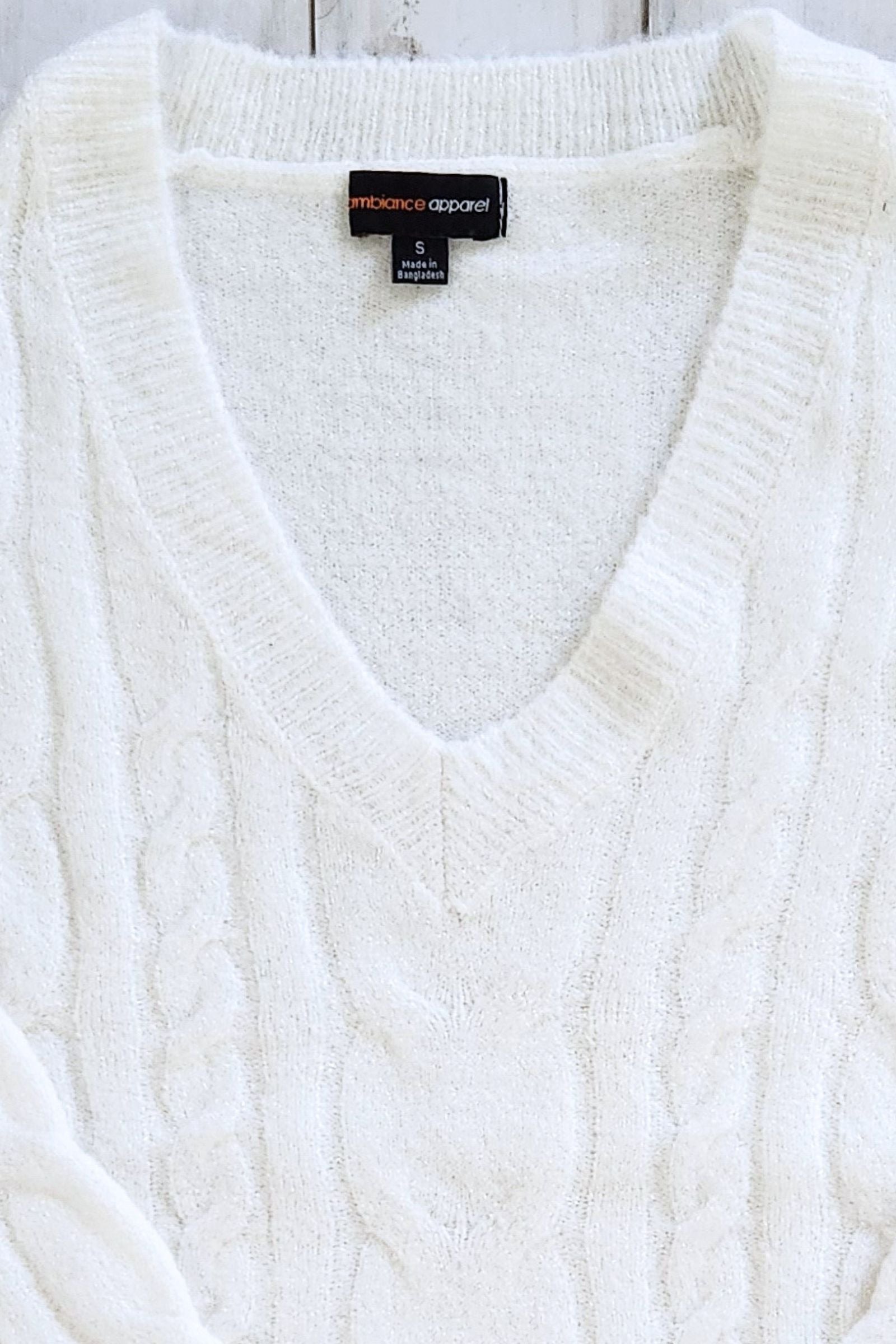 Ivory Cable Knit Sweater