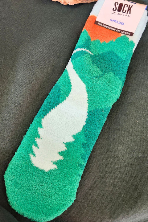 Mountains are Calling Cozy Socks