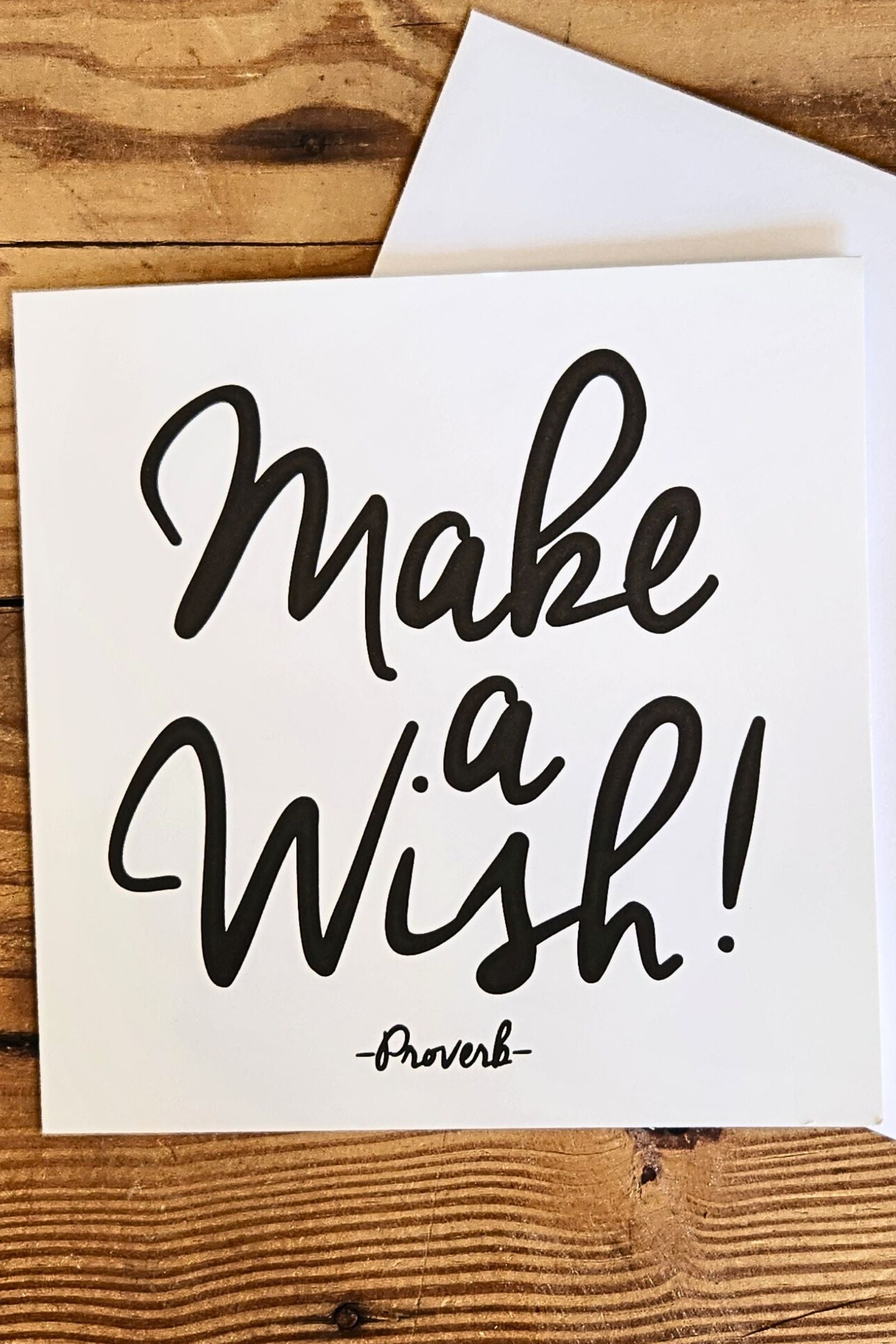 Make a Wish Inspirational Card