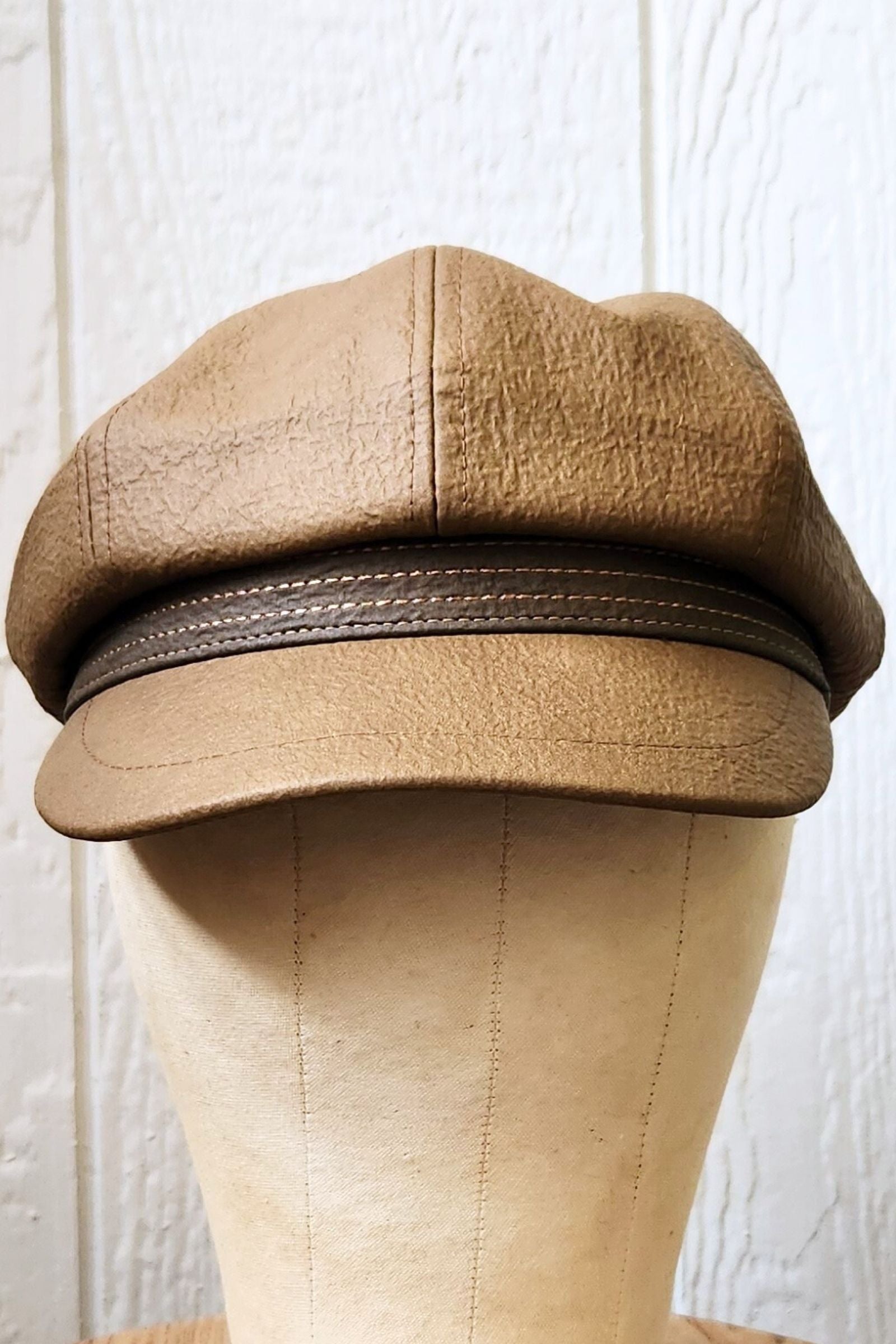Brown Newsboy Cap