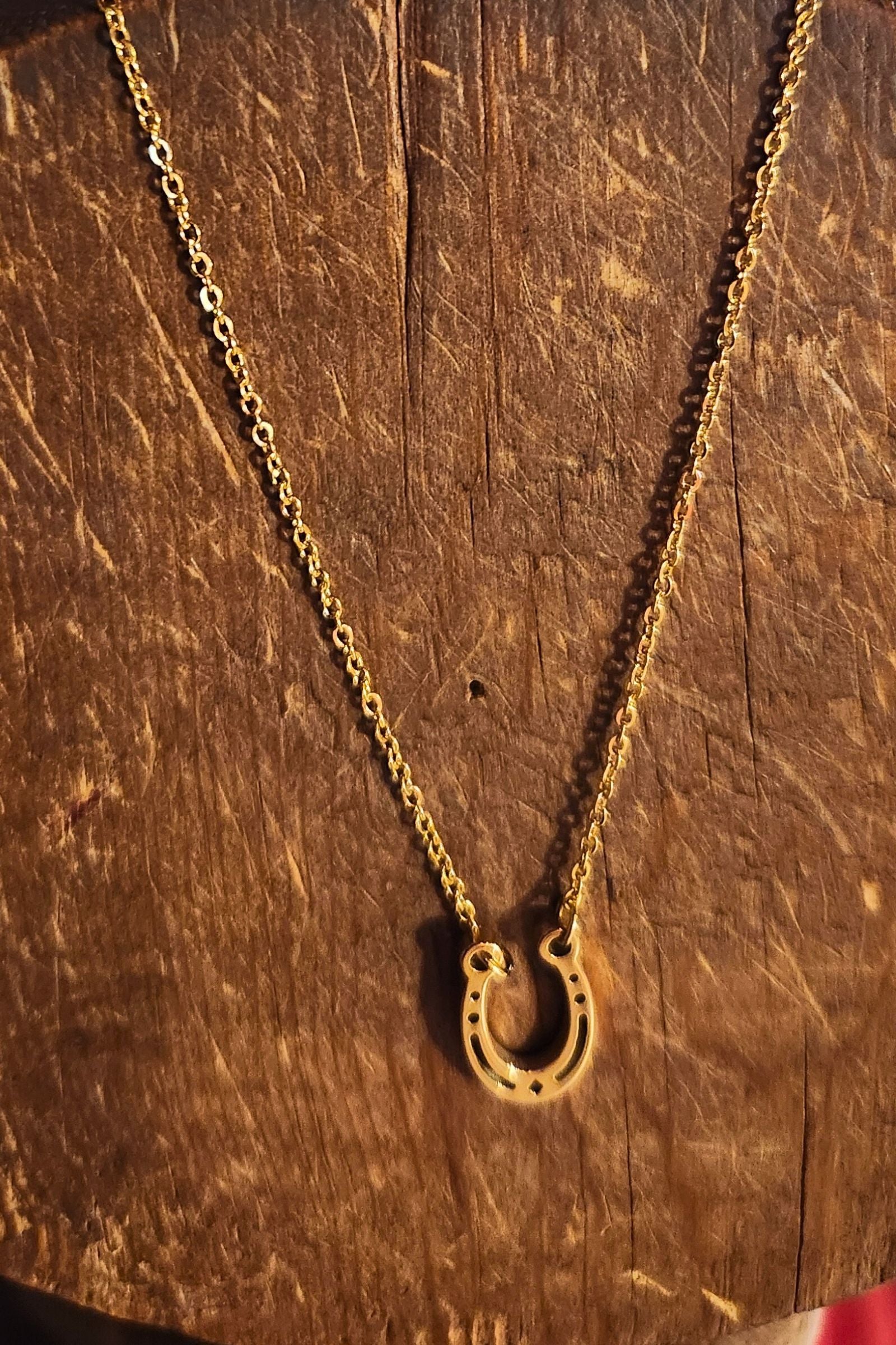 Lucky Horseshoe Golden Necklace