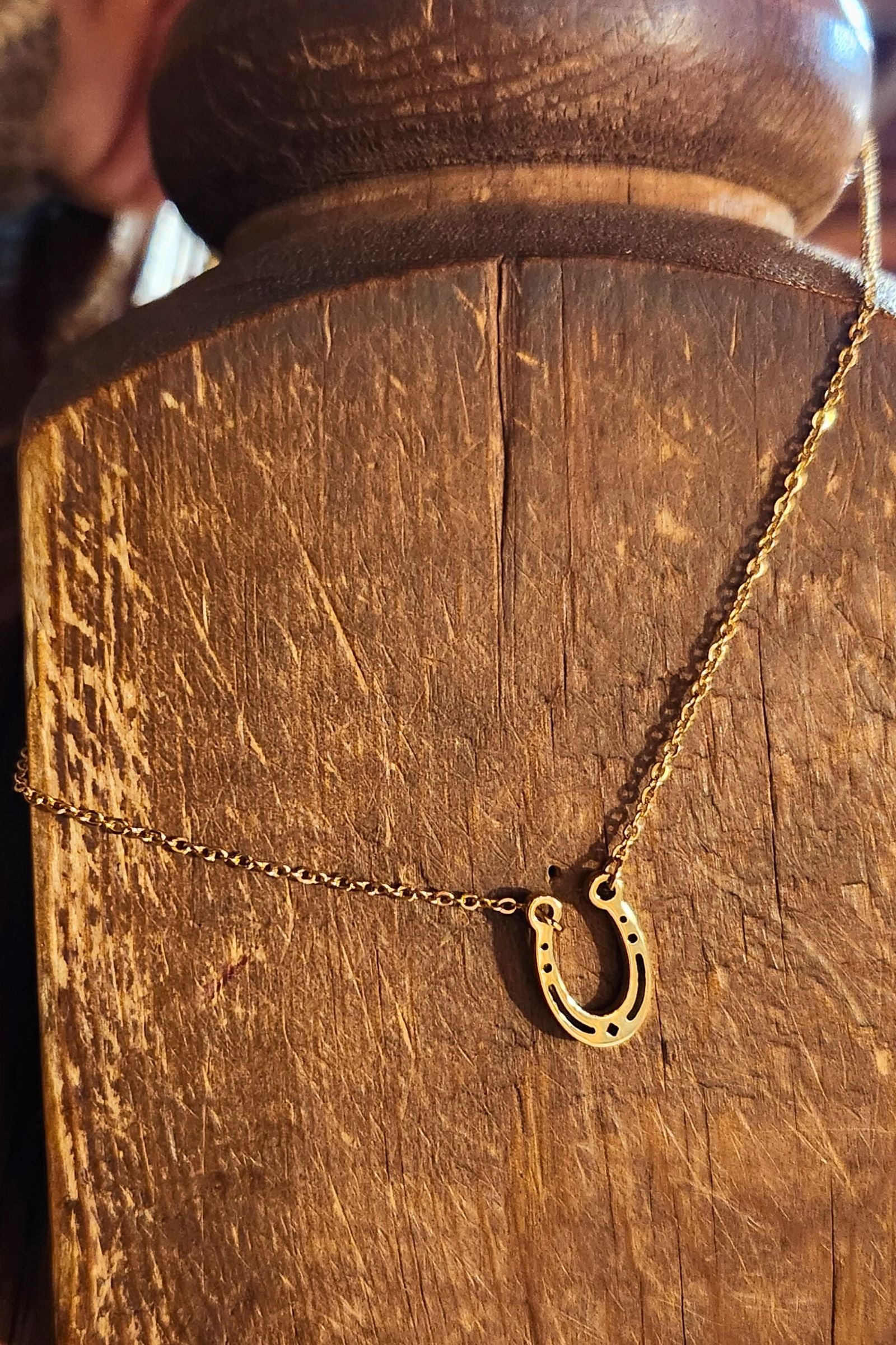 Lucky Horseshoe Golden Necklace