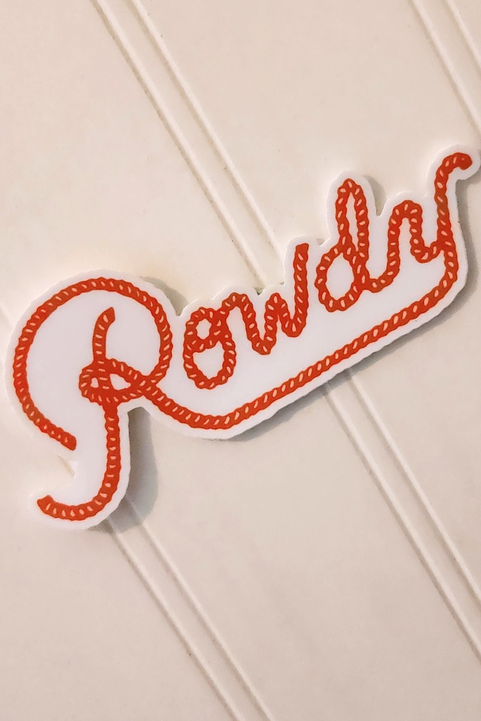 Rowdy Rope Script Sticker