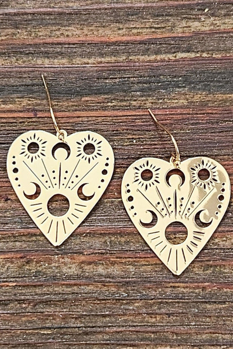 Read the Signs Celestial Heart Earrings