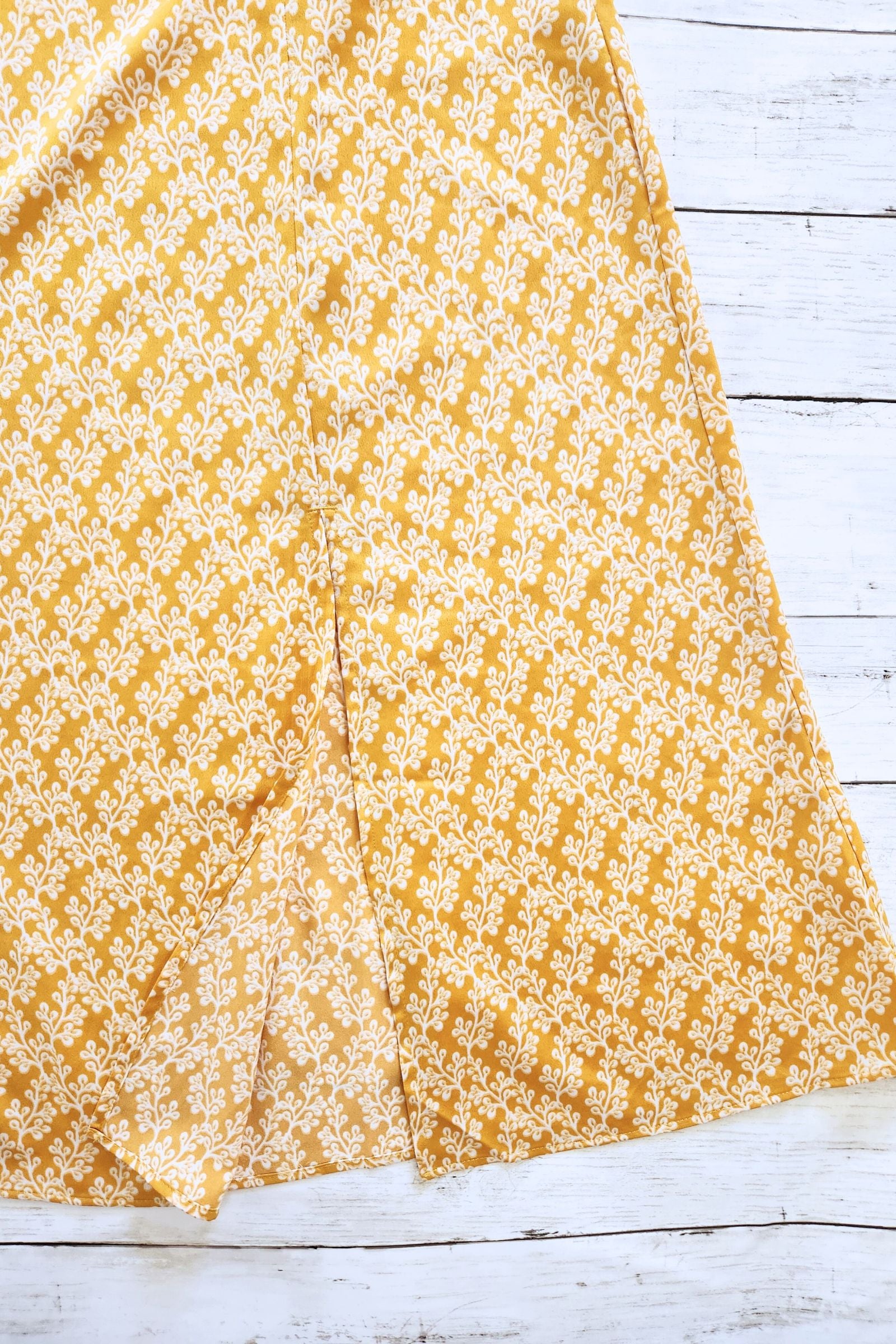 FOUND Floral Midi Skirt