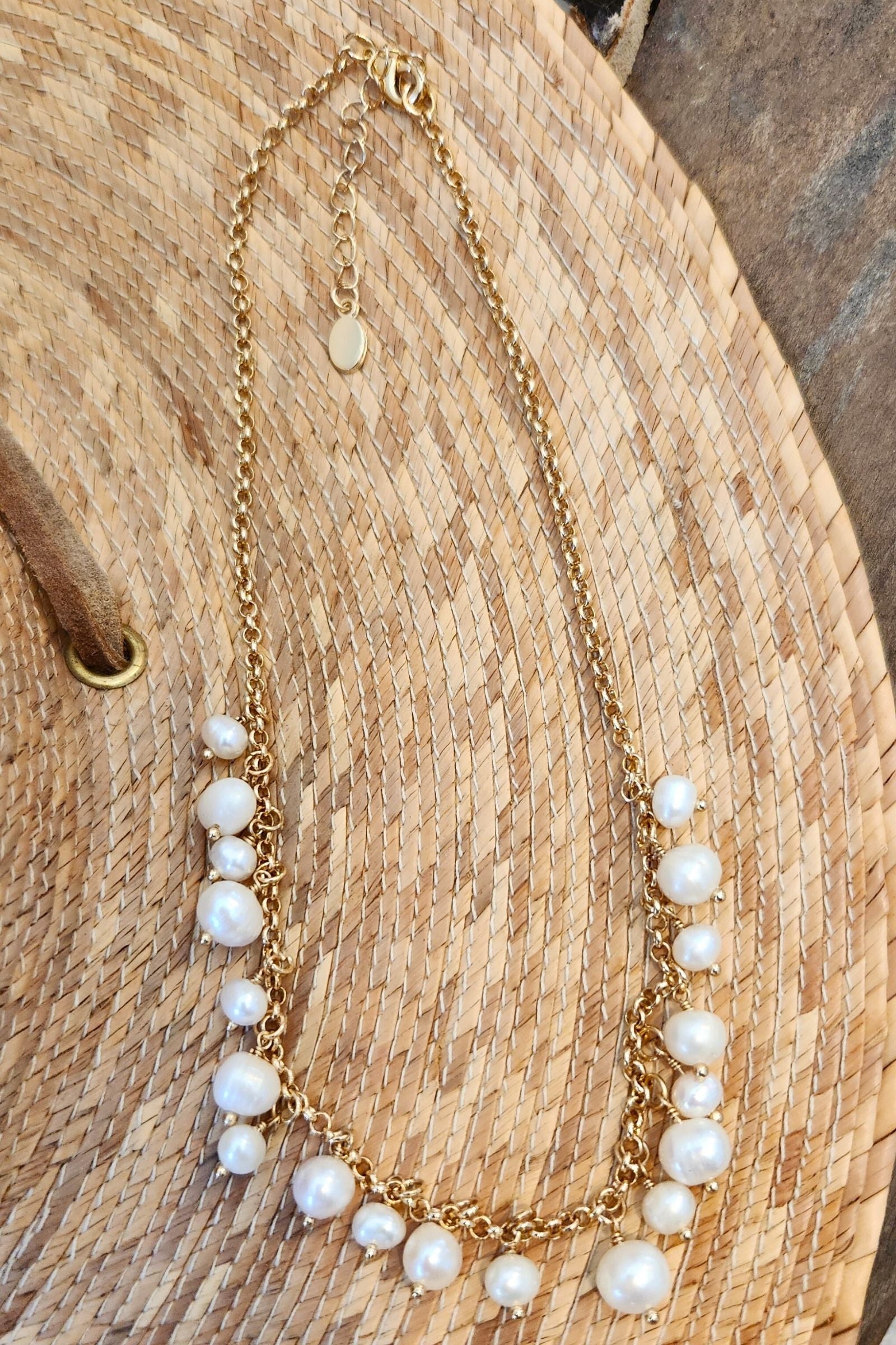 Michelena Pearl Dangle Necklace