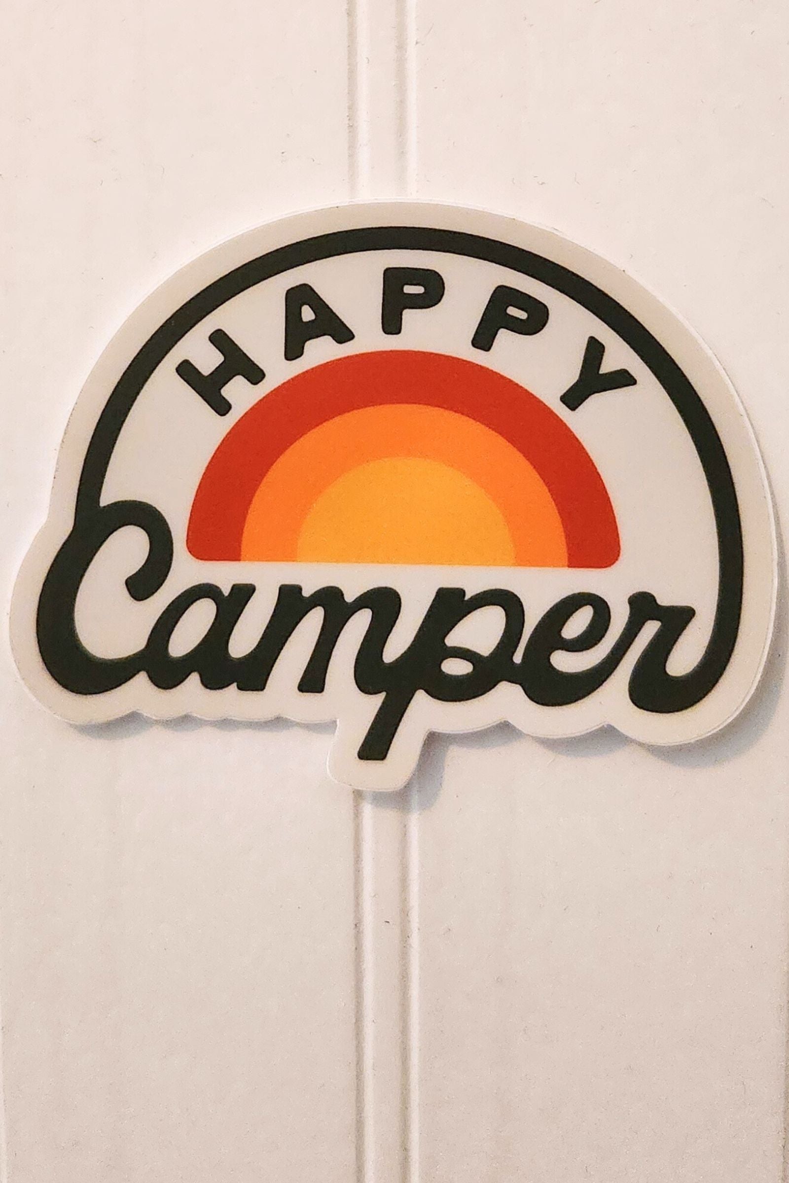Happy Camper Sunrise Sticker
