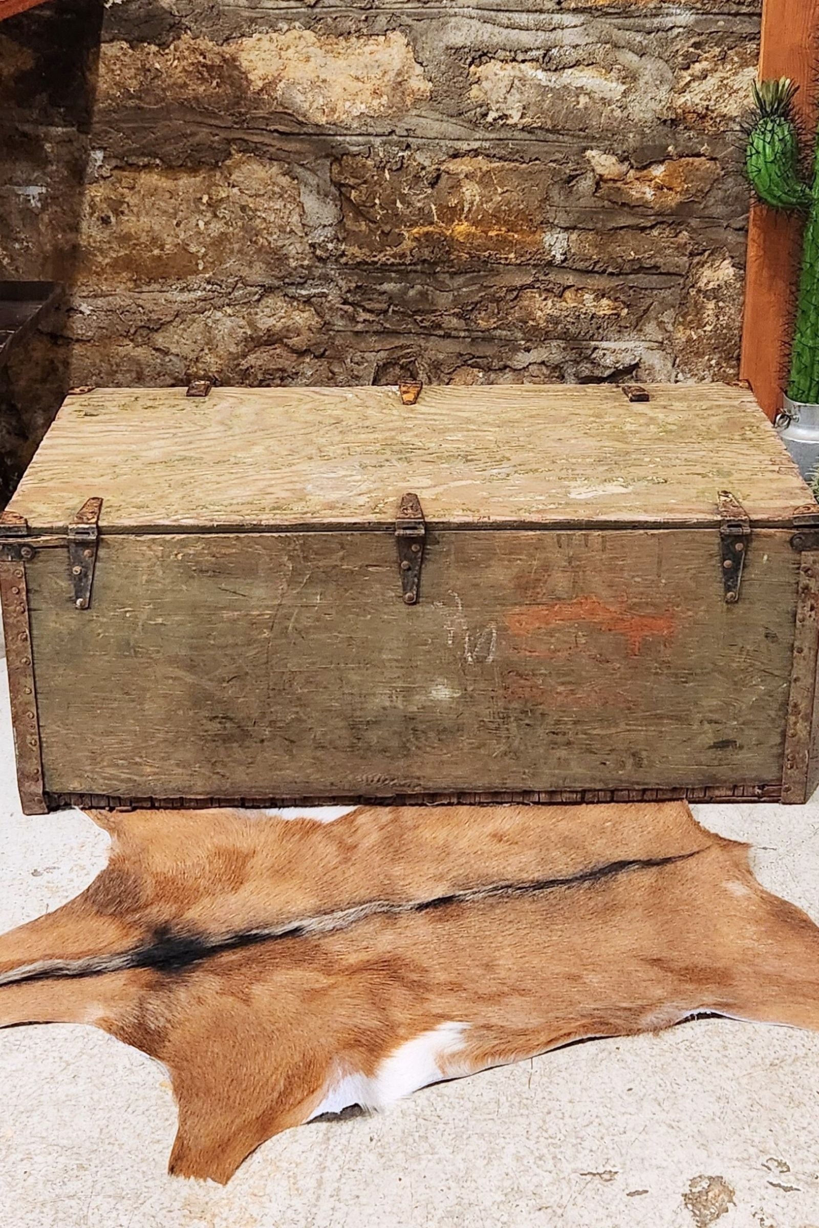 Tan Goat Hide Rug #398