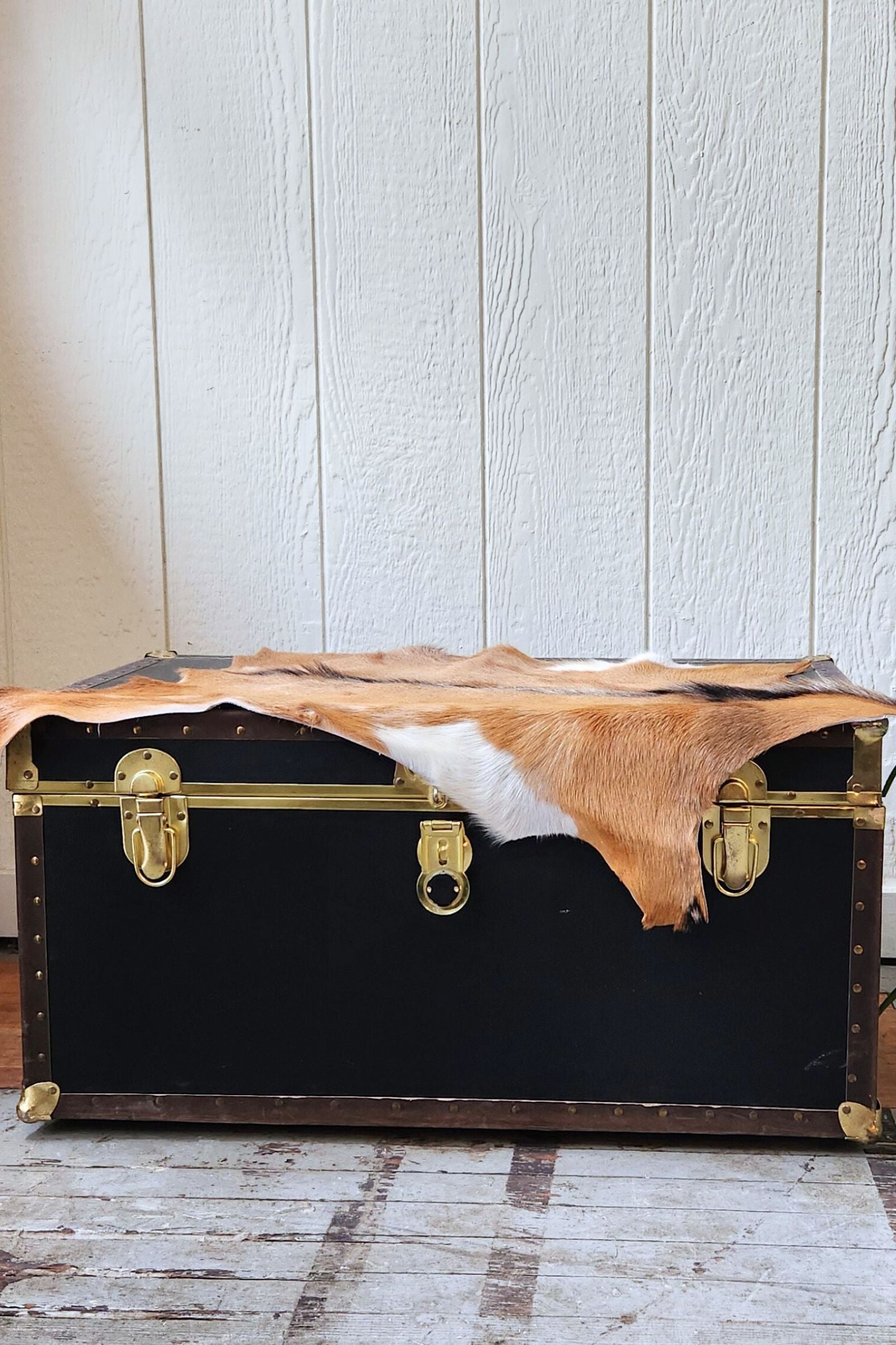 Tan Goat Hide Rug #398