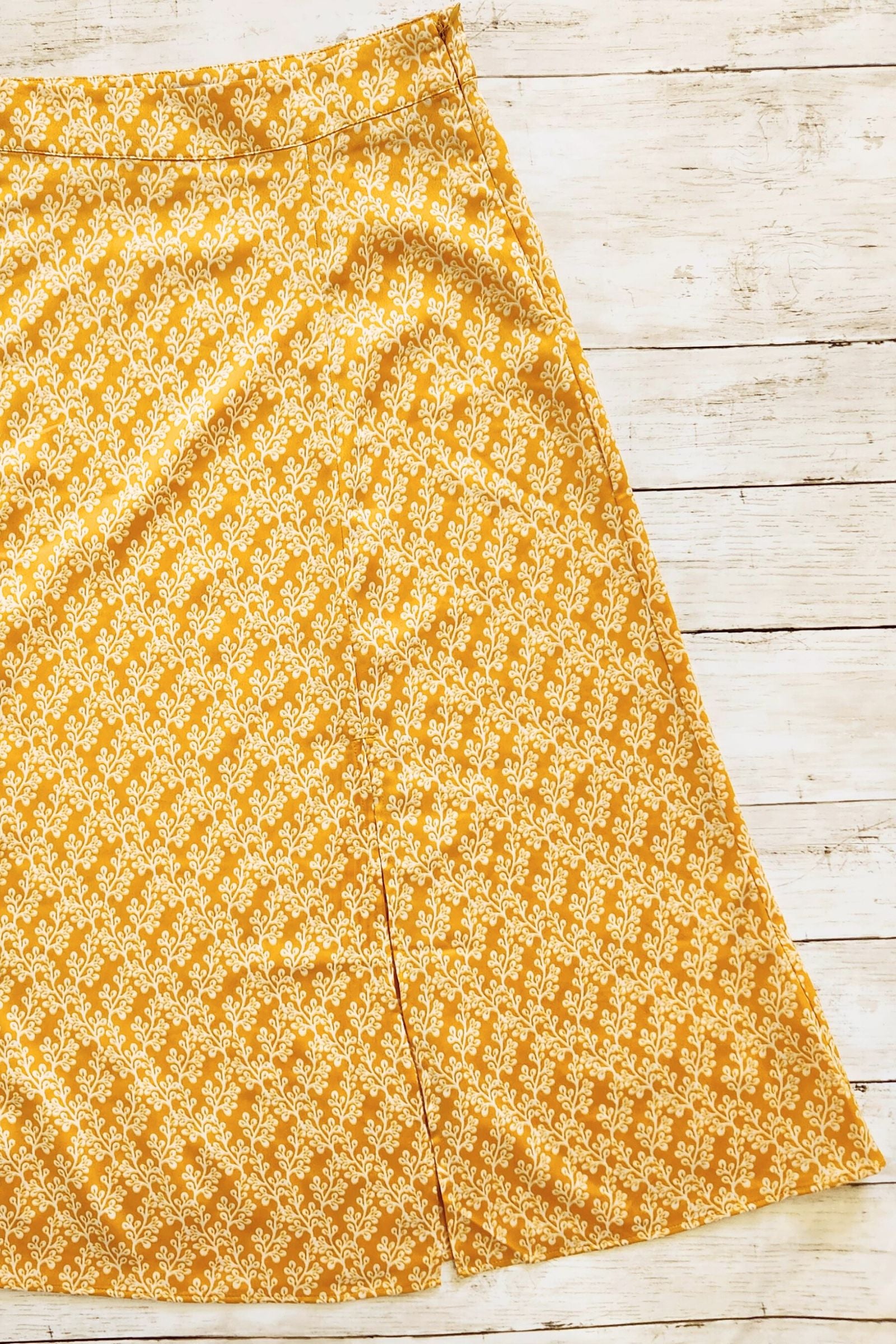 FOUND Floral Midi Skirt