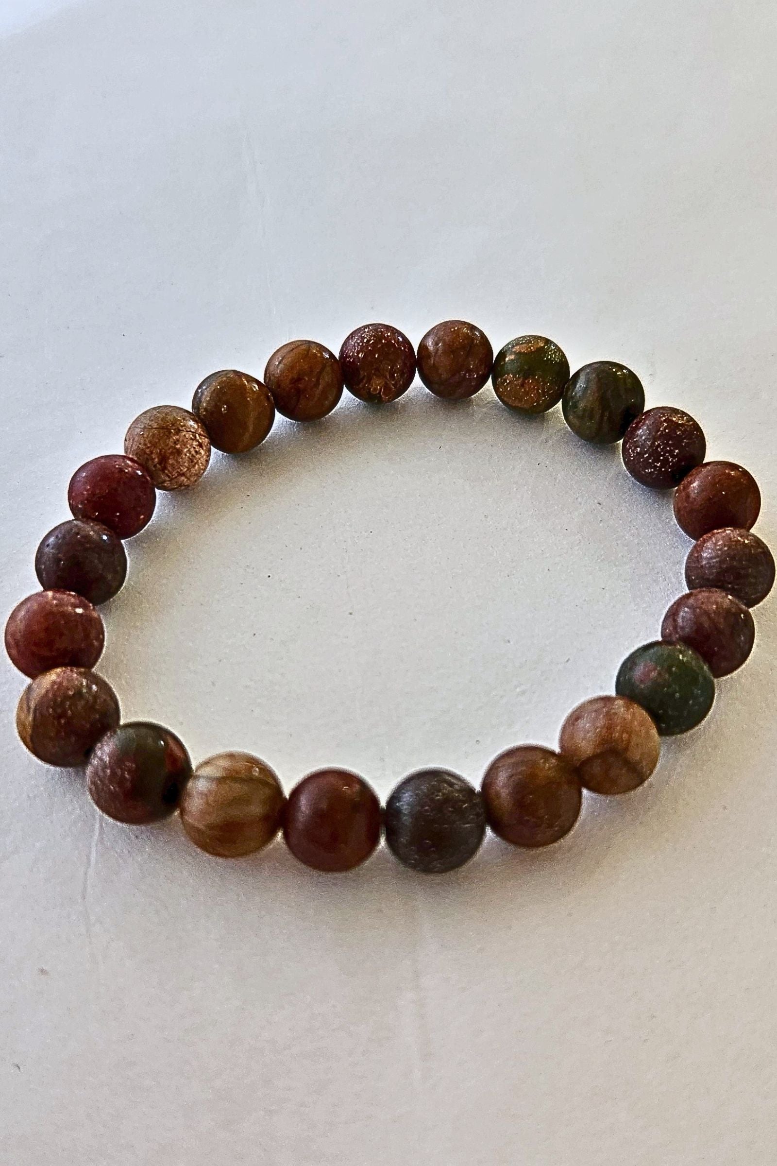 Amber Unakite Bracelets - 4 Styles