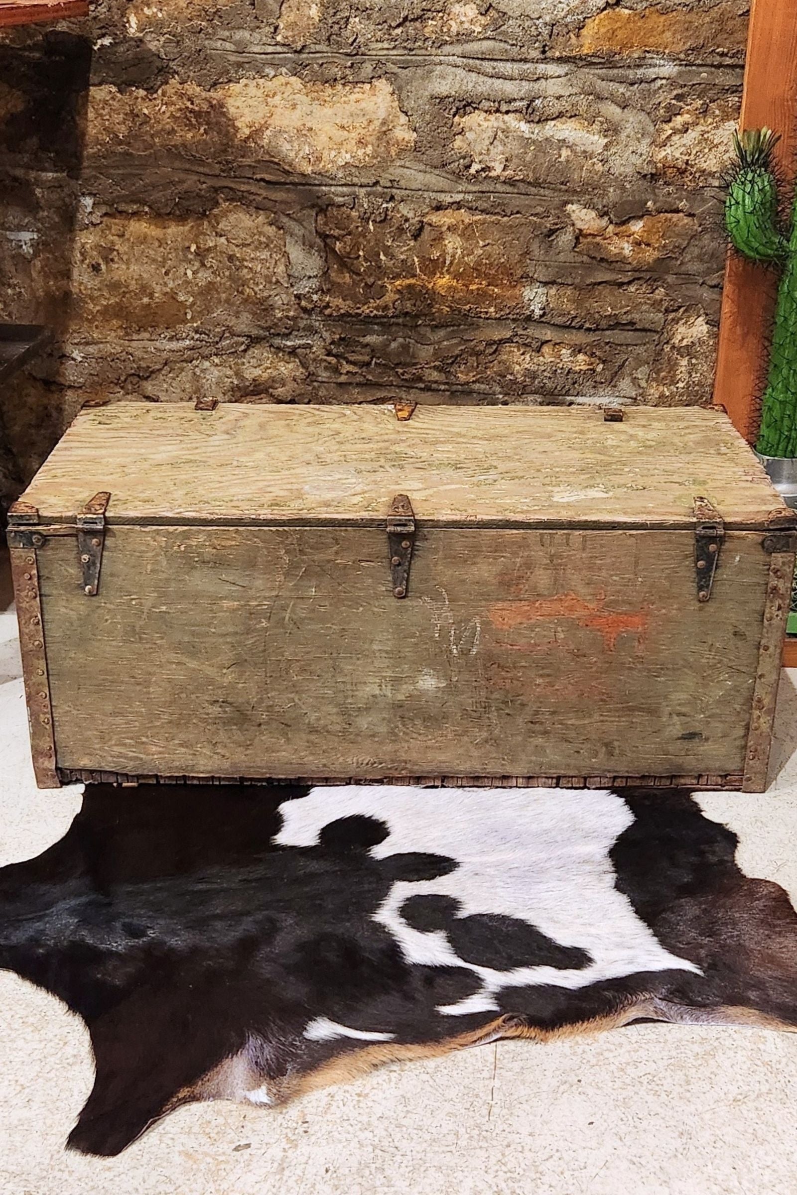 Dark Brown & White Goat Hide Rug #406