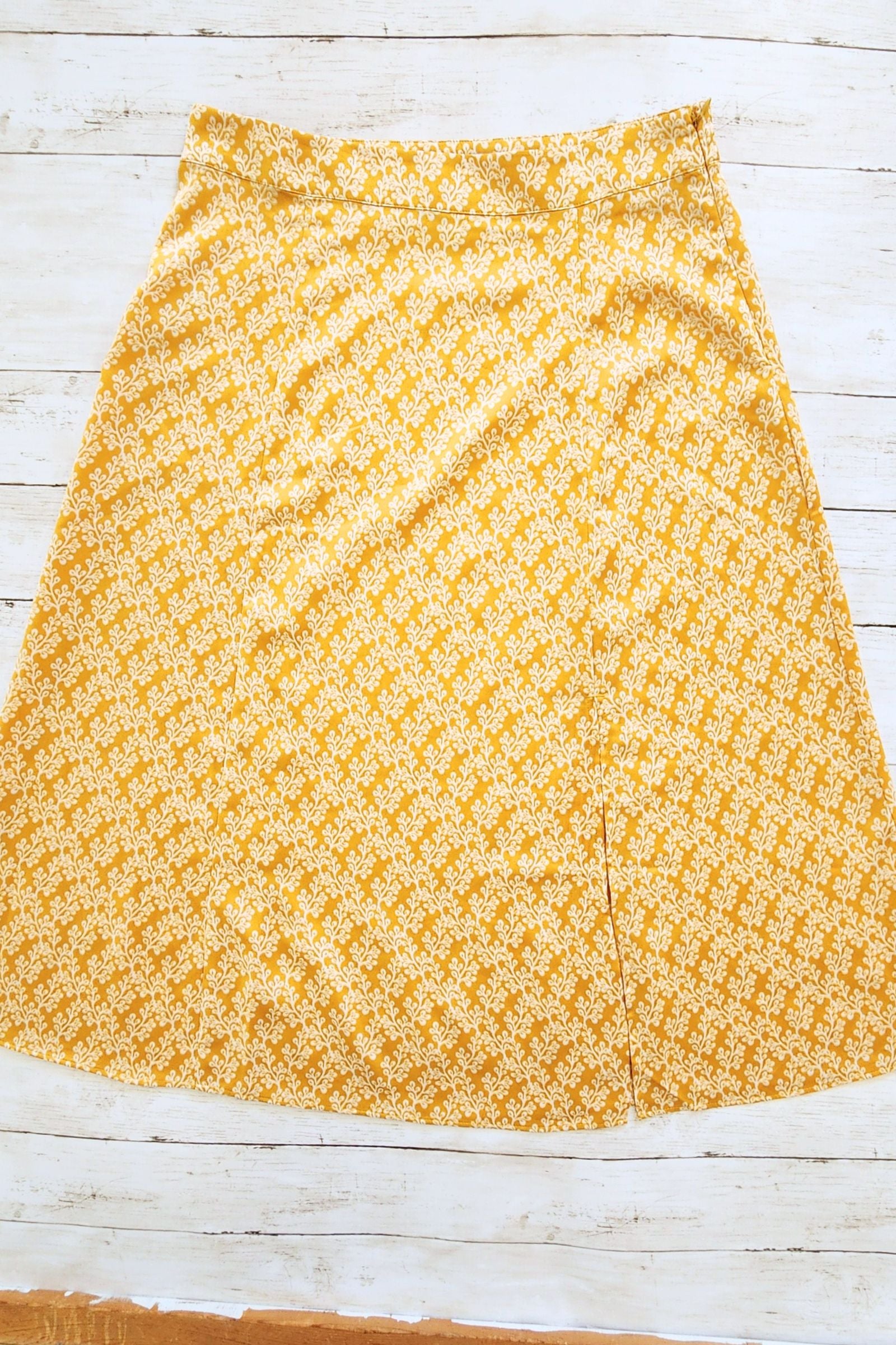 FOUND Floral Midi Skirt