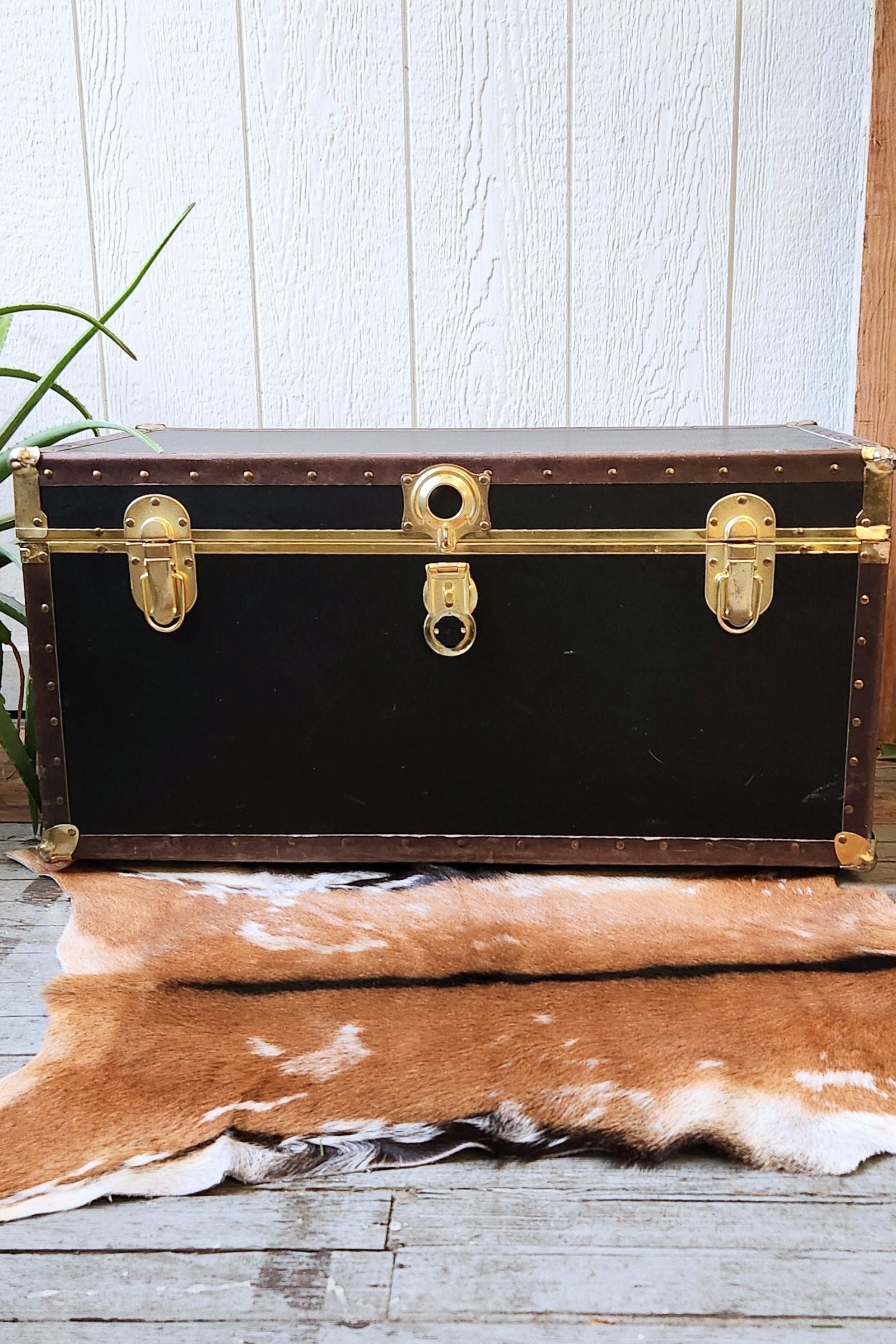 Brown Goat Hide Rug #418