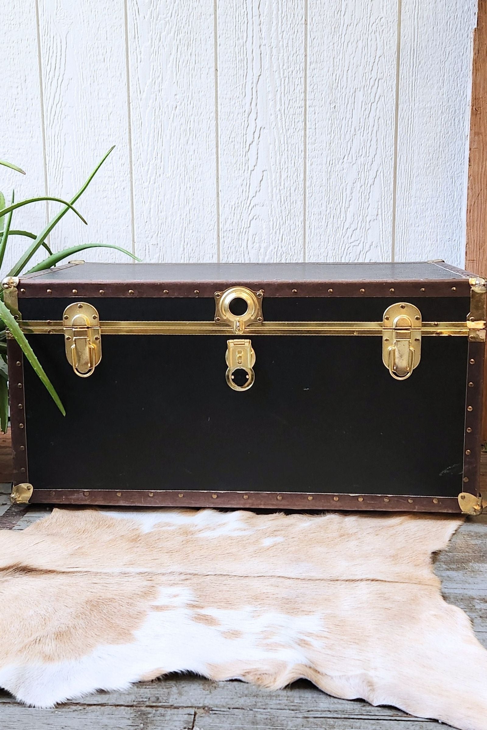 Blonde & White Goat Hide Rug #429