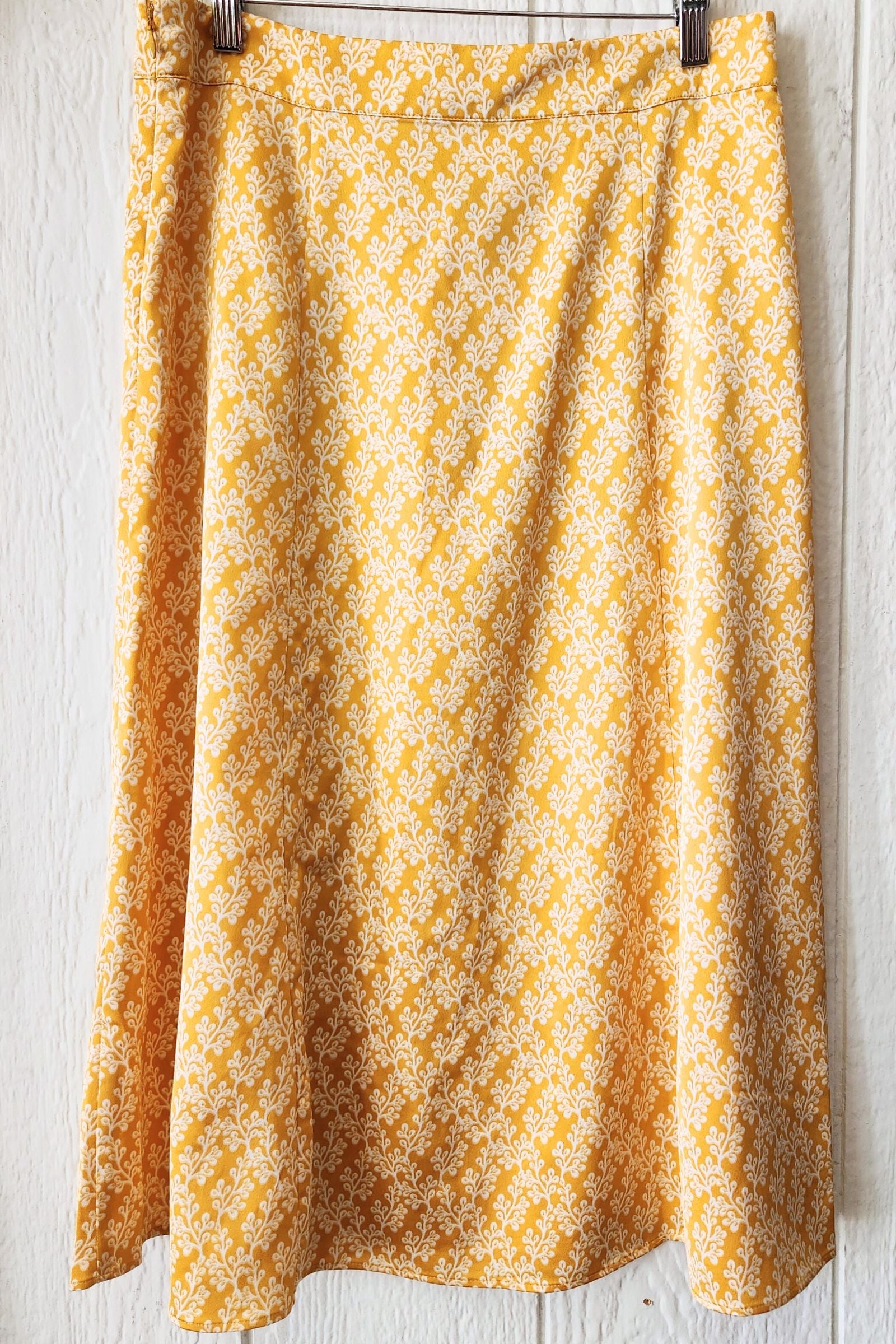 FOUND Floral Midi Skirt