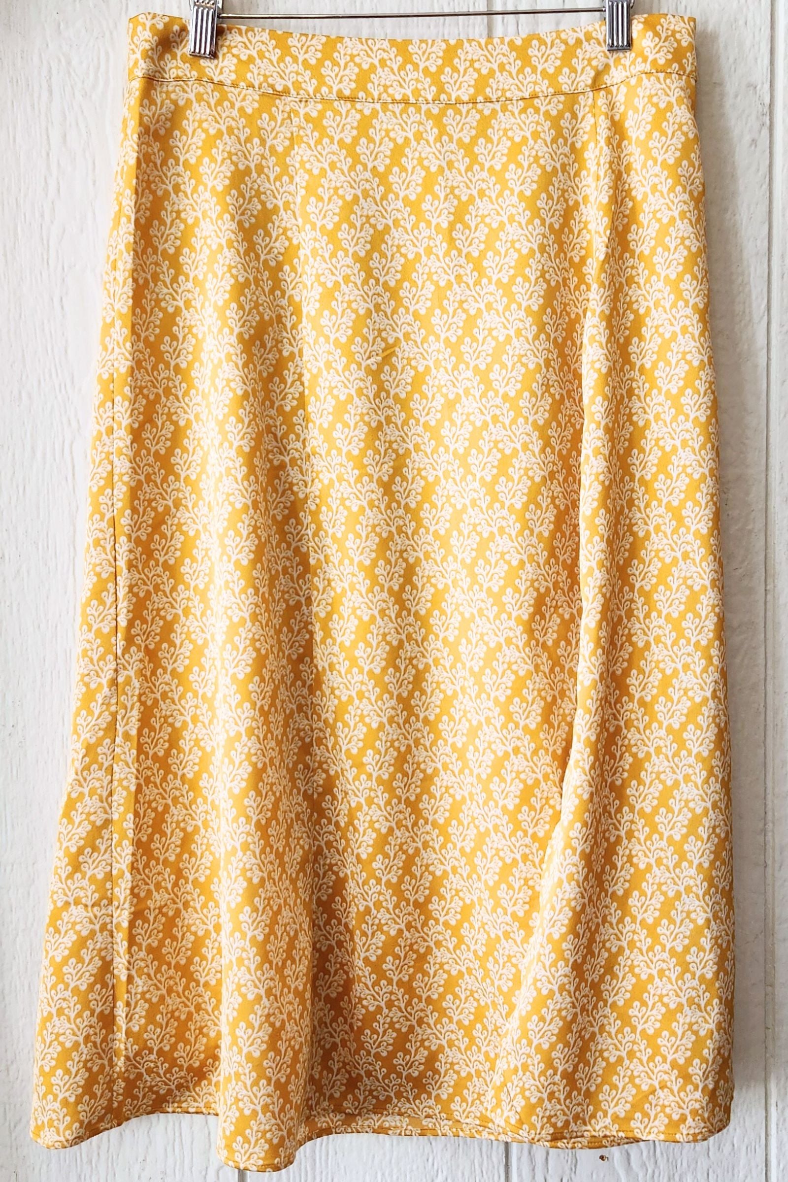 FOUND Floral Midi Skirt