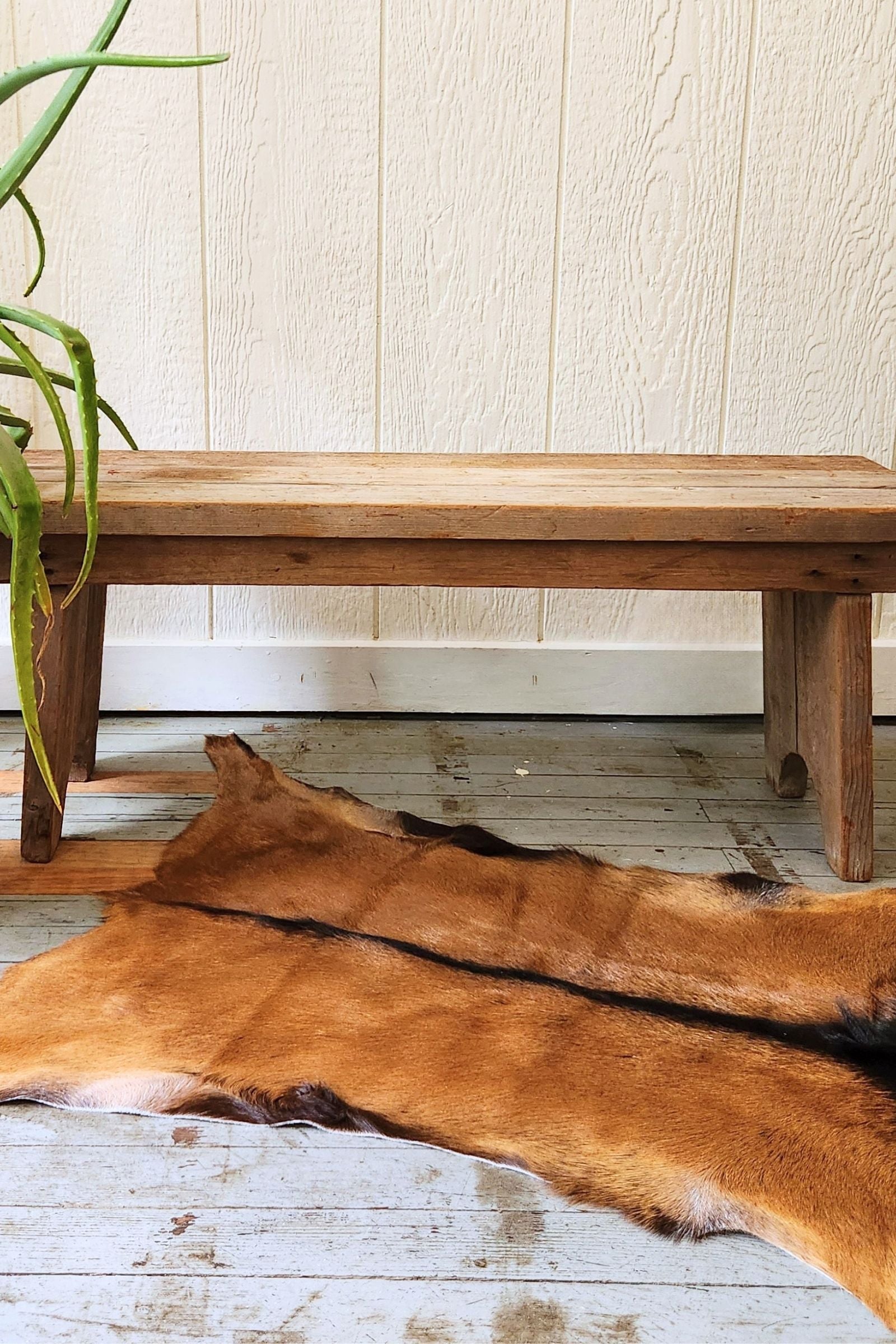 Brown Goat Hide Rug #453
