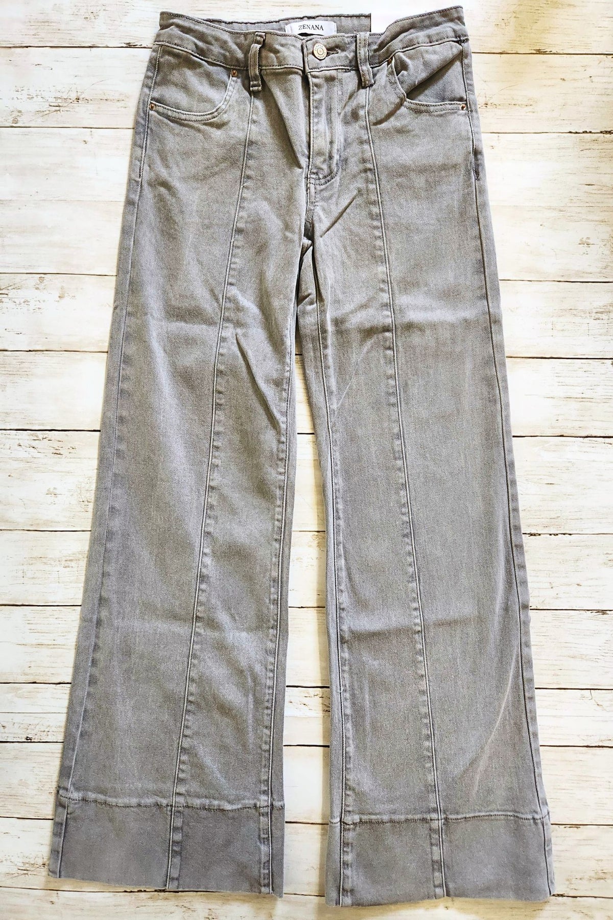 Mid-rise Gray Denim Jeans - Zenana - Sizes S-XL - $3 Ship — Cactus