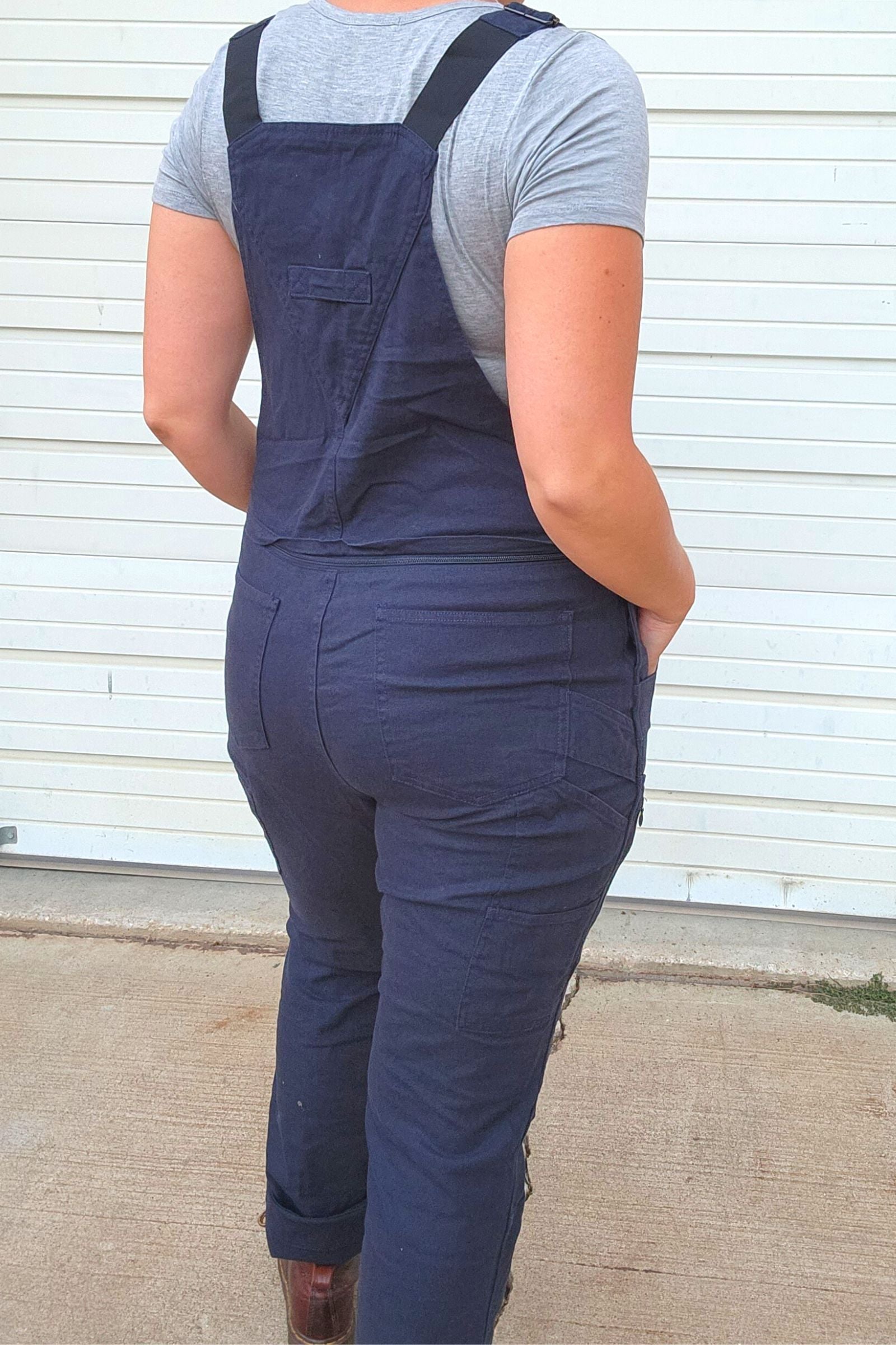 Dovetail Freshley Dropseat Overalls Navy