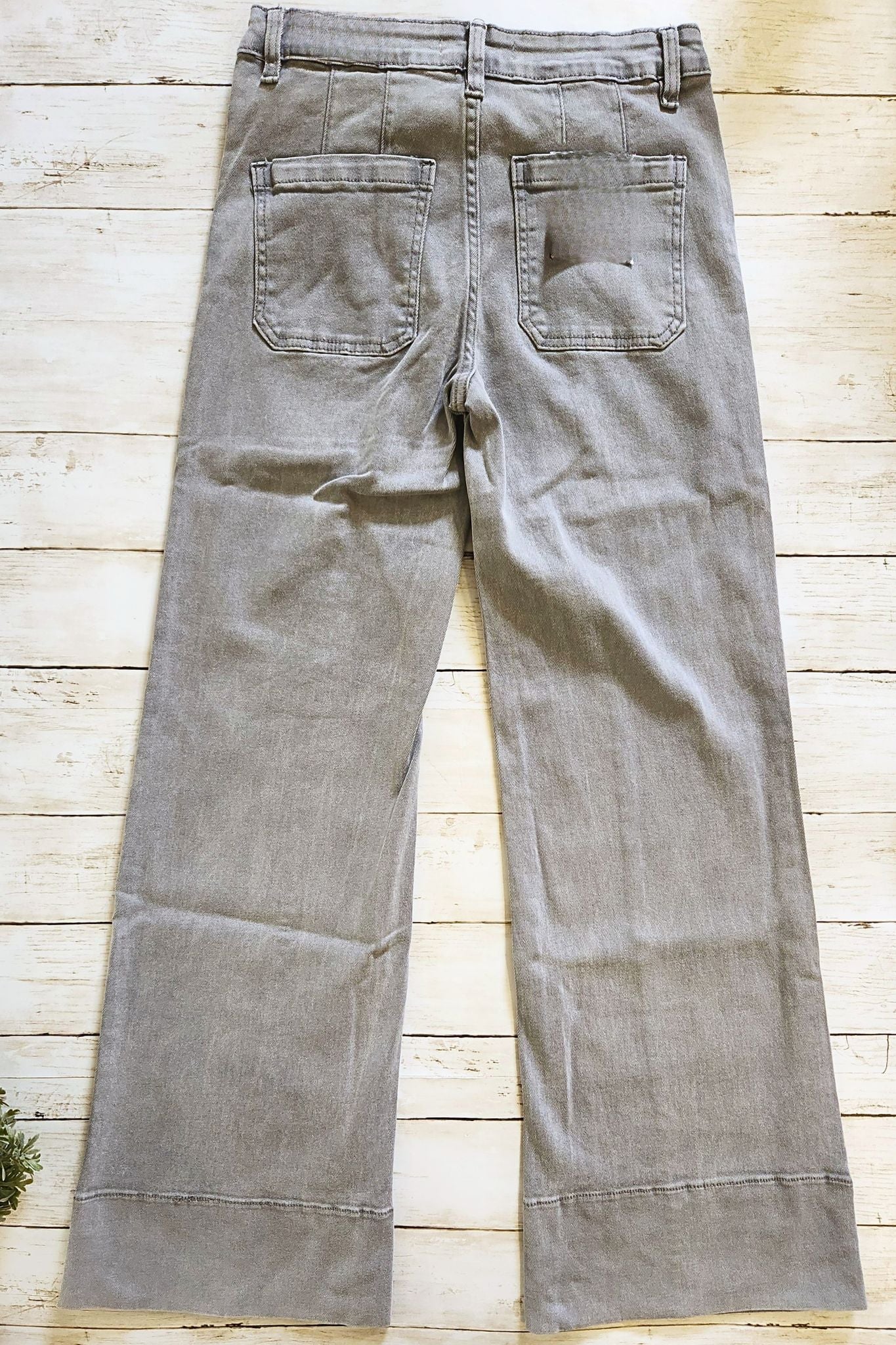 Mid-rise Gray Denim Jeans