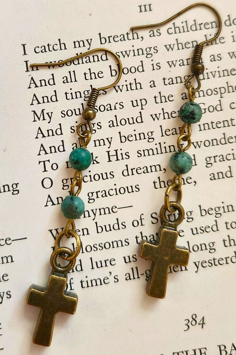 Phoebe African Turquoise Earrings