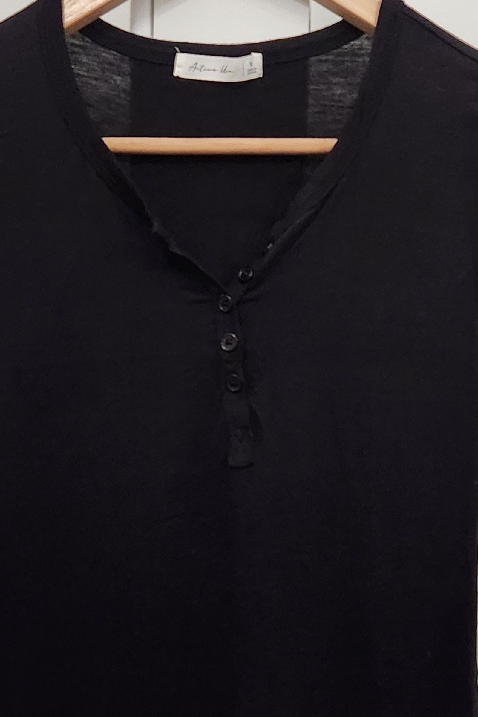 Black Short Sleeve Jersey Top