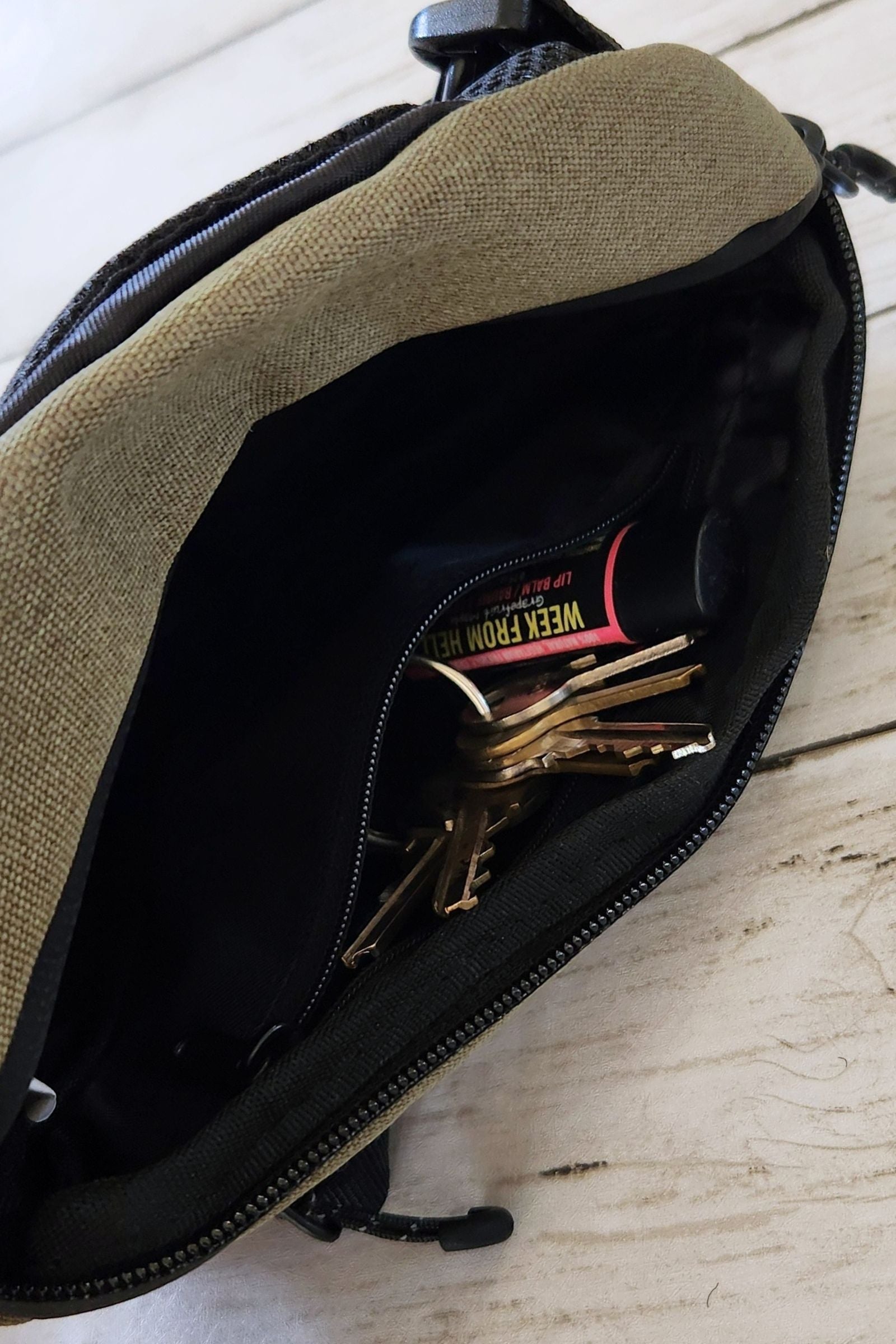 Olive Fanny Sling Bag