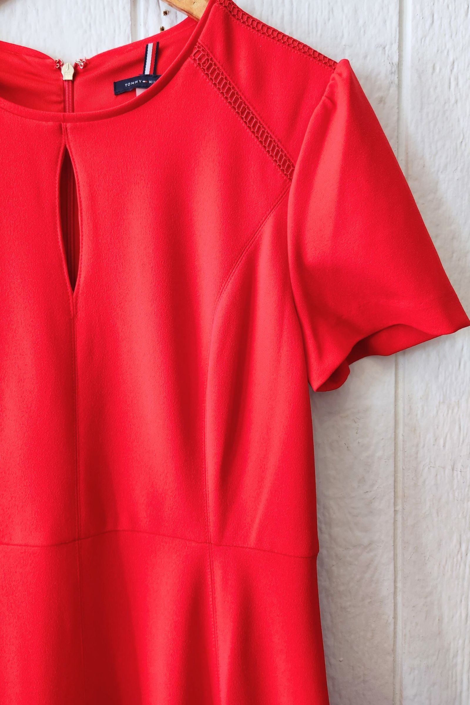 FOUND Tommy Hilfiger A-Line Red Dress