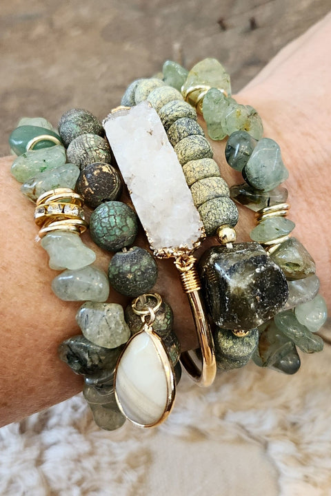 Elyse Labradorite Stretch Bracelets - 5 Styles