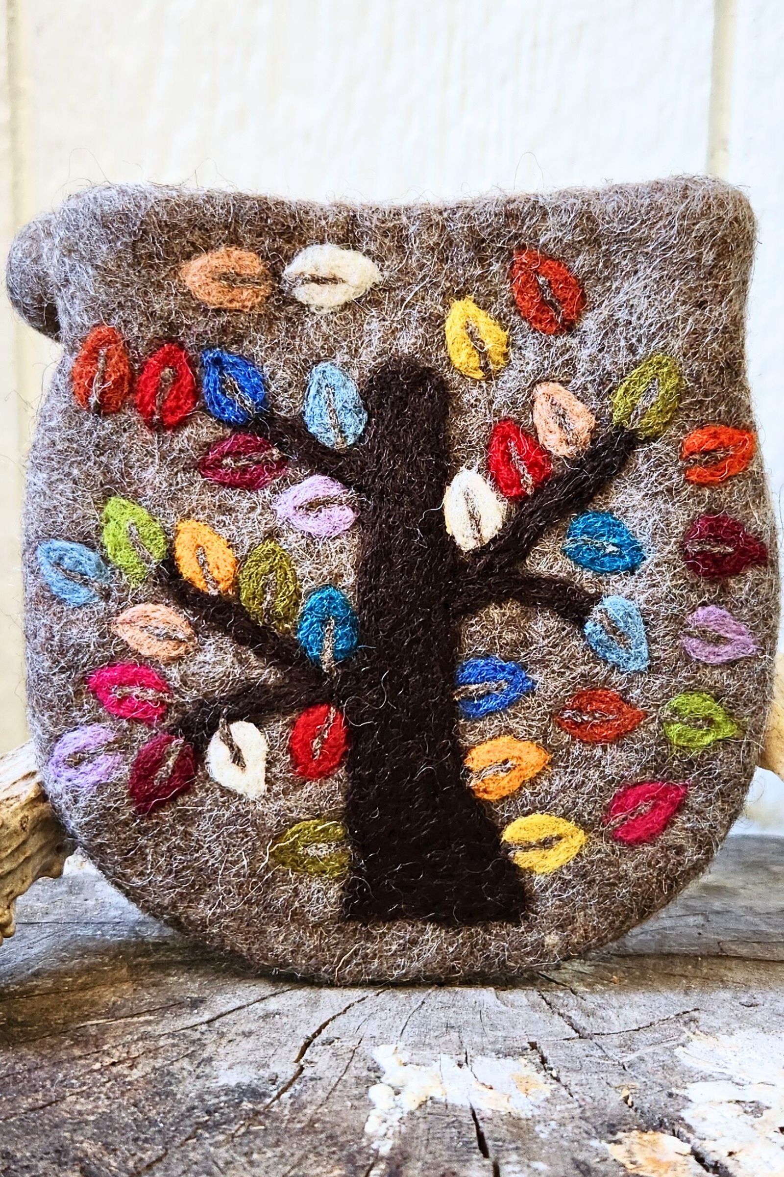 Tree of Life Felt Coin Purse