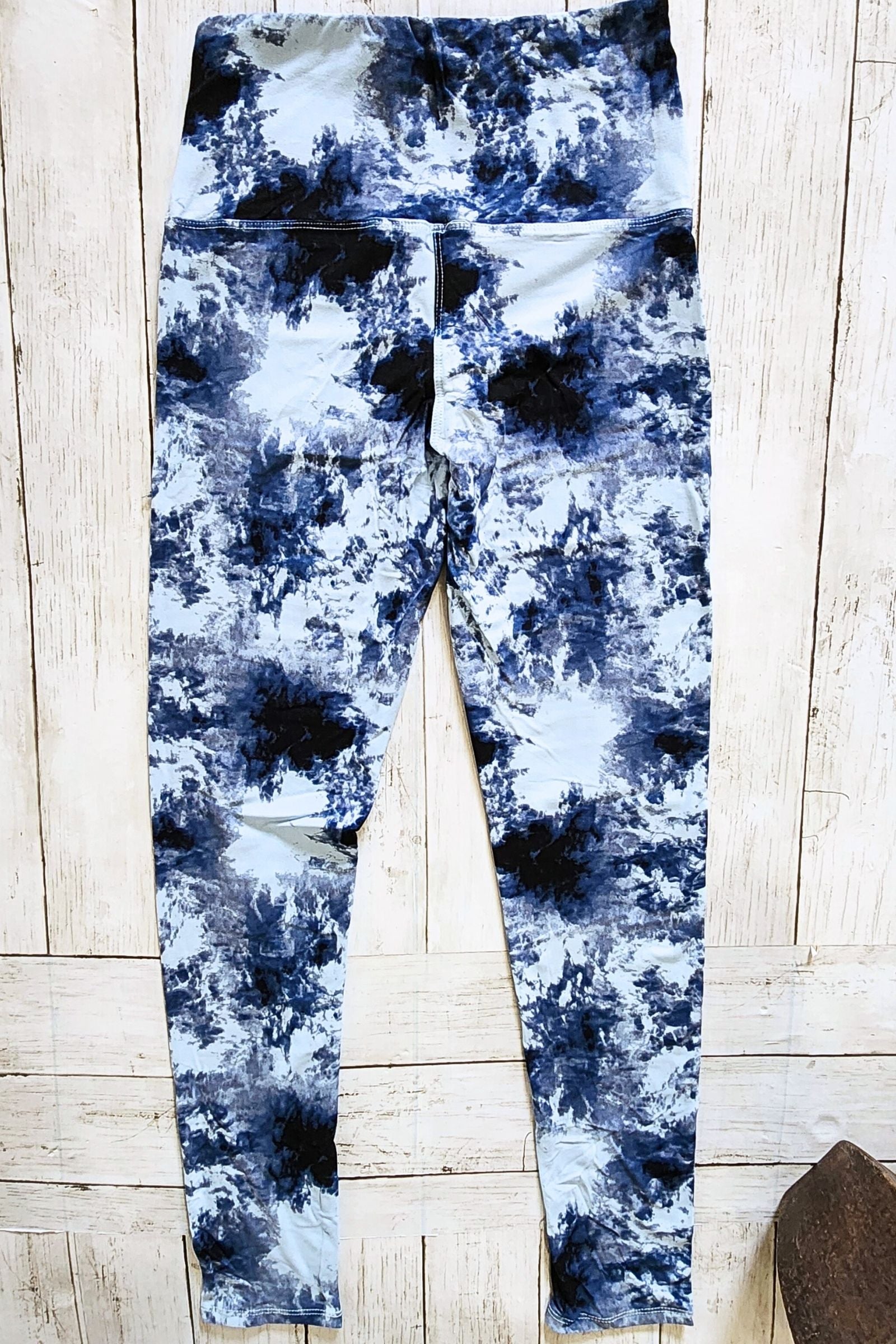 Sky Blue Tie Dye Yoga Leggings