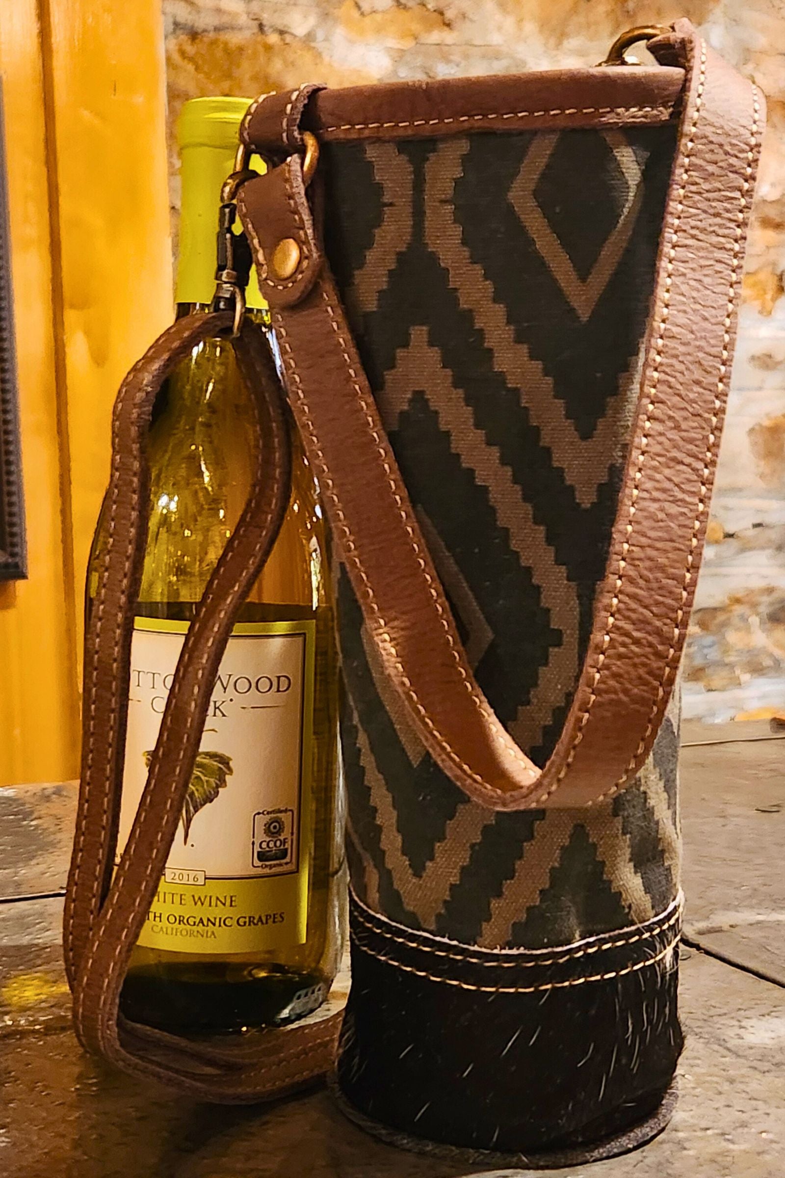 Myra Bag Wine Bottle Bag - Thumbnail 4