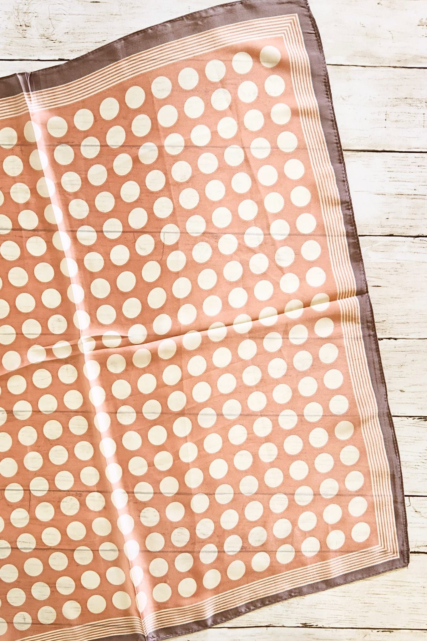Rose Line & Dot Oversized Bandana