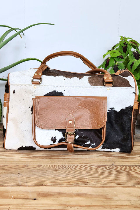 Minerva Leather & Hide Traveler Bag