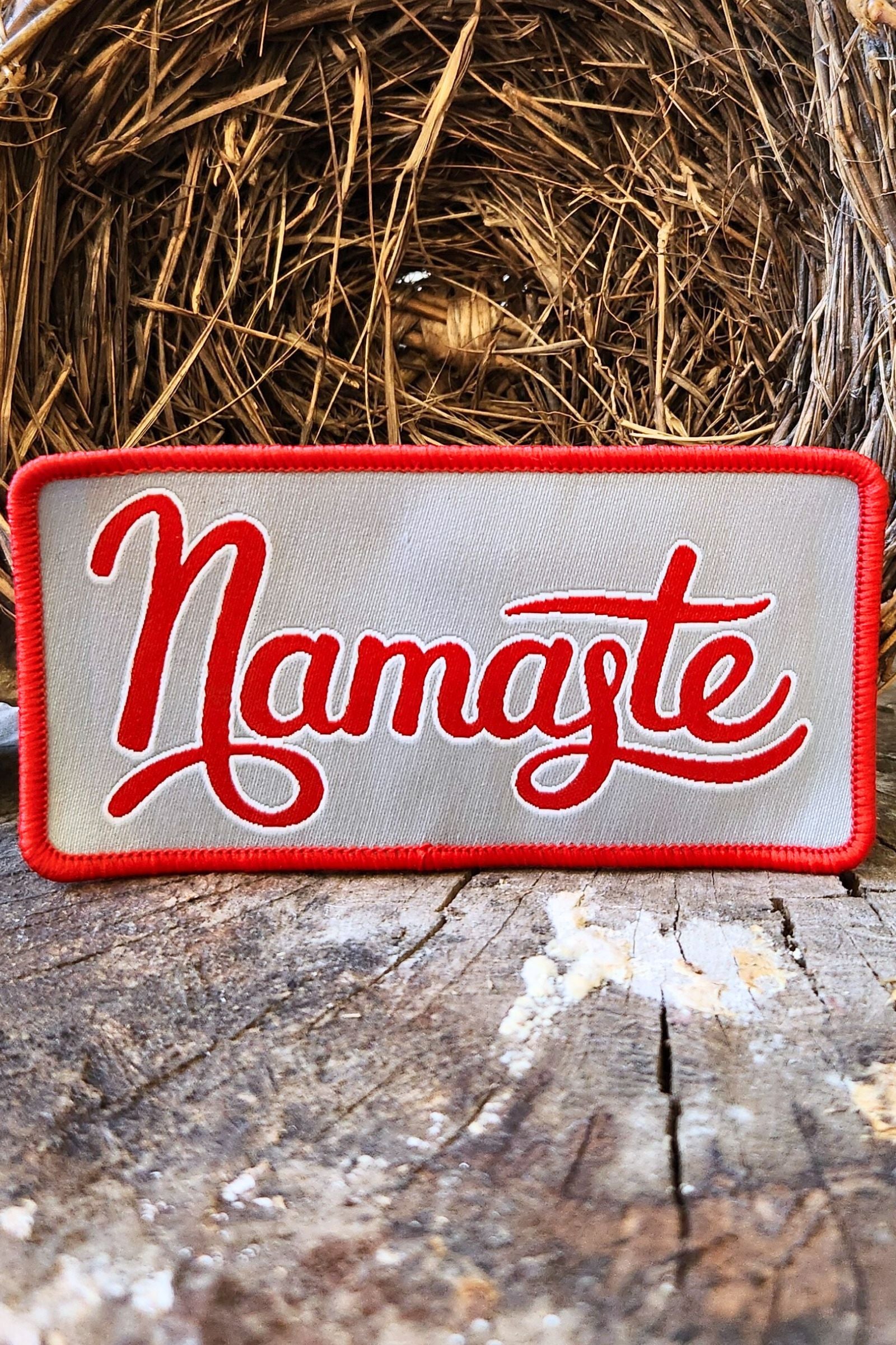 Namaste Embroidered Patch