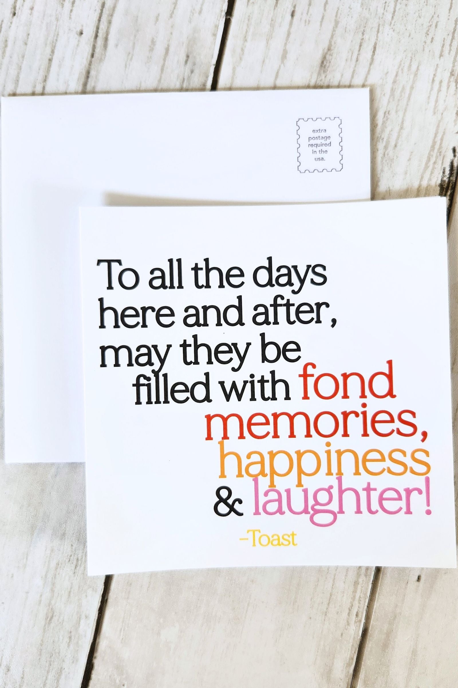 To All the Days Here & After Inspirational Card